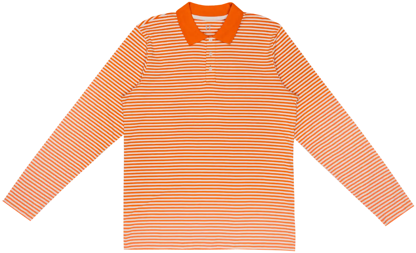 House miesten raidallinen rugby-paita 195H042504 - Orange/white - 1