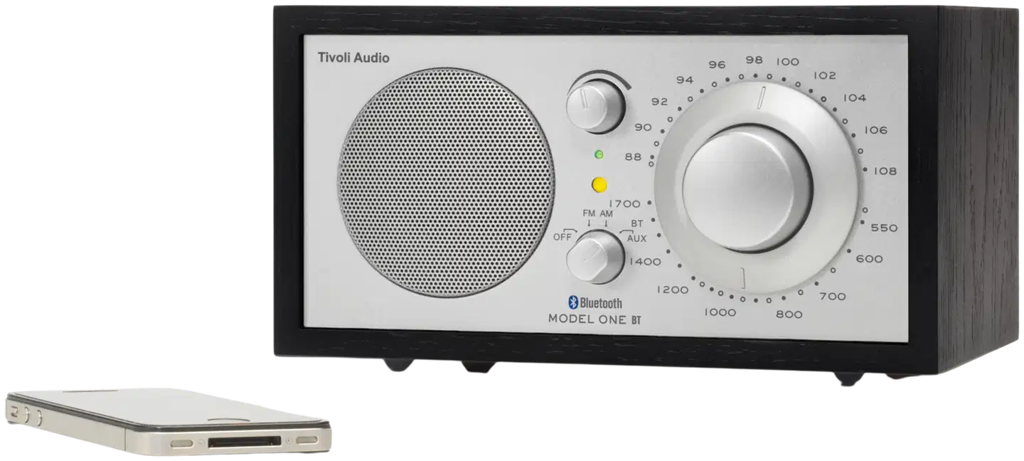 Tivoli Audio Bluetooth-pöytäradio Model One BT musta/hopea - 3