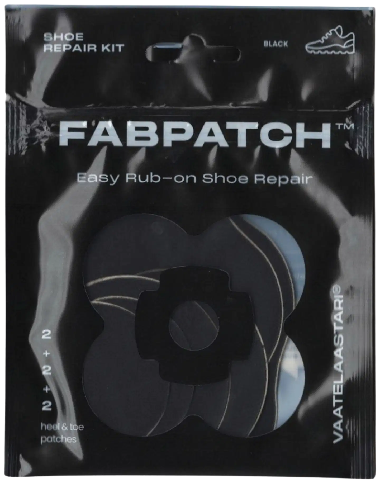 FabPatch vaatelaastari Shoe Repair kit musta - 1