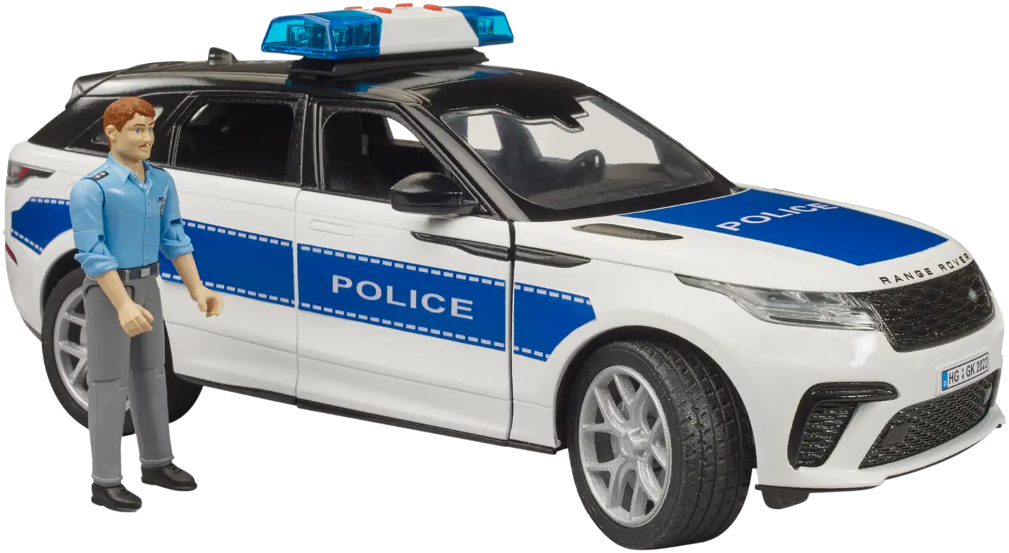 Bruder Range Rover Velar poliisimaasturi ja poliisi - 2