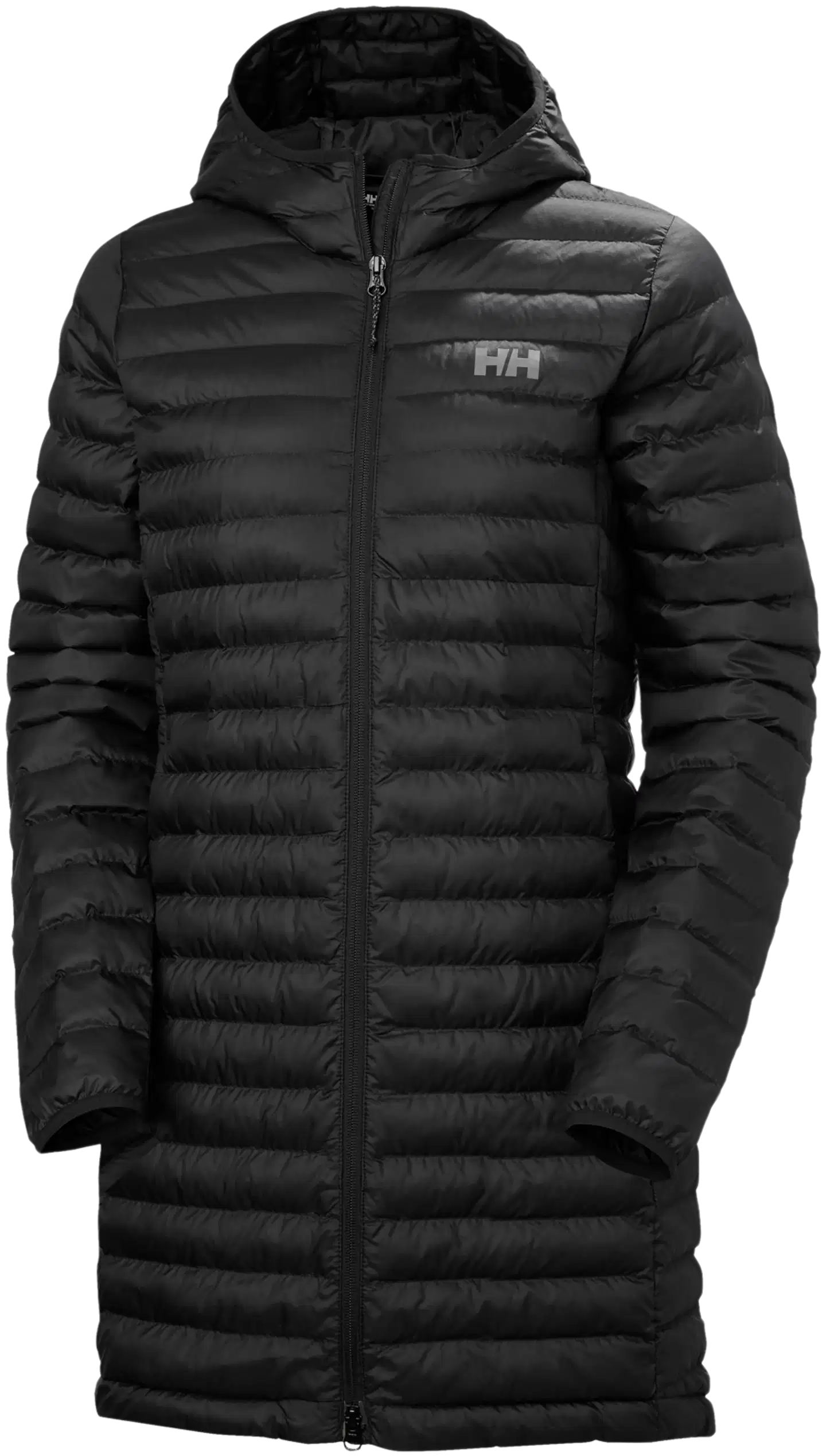 Helly Hansen naisten pitkä kevytvanutakki Sirdal Long Hooded Insulator 63503 - Black - 1