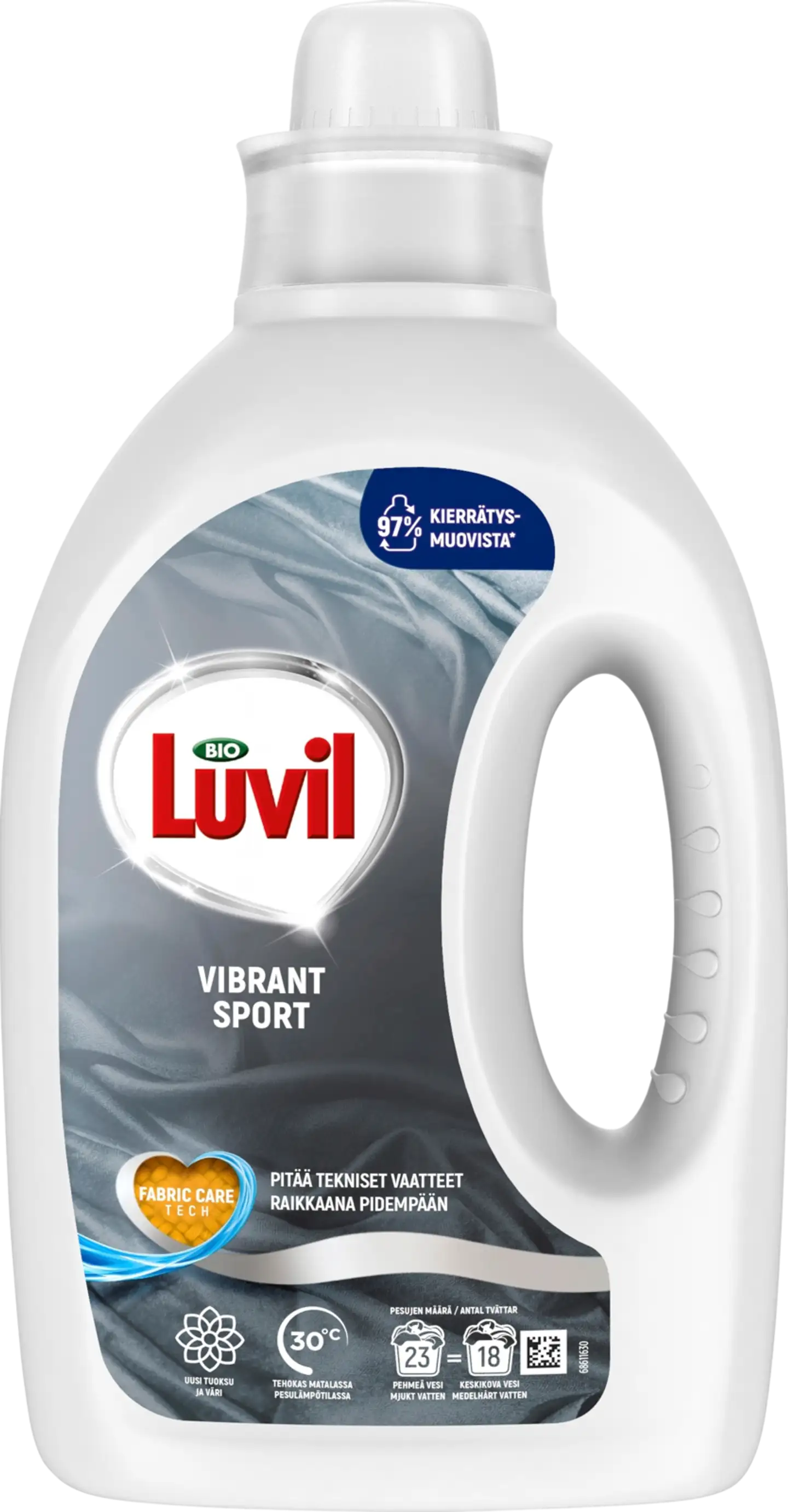 Bio Luvil Sport Pyykinpesuaine Ulkoilu- ja urheiluvaatteille 920 ml 23 pesua - 1