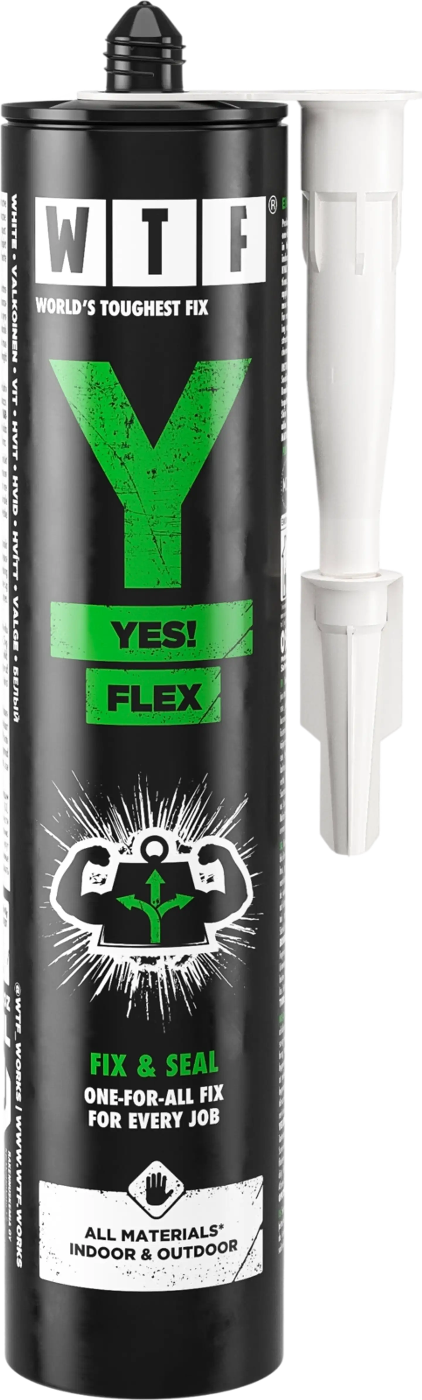 WTF Liima ja tiivistysmassa Y Yes! Flex 310ml valkoinen