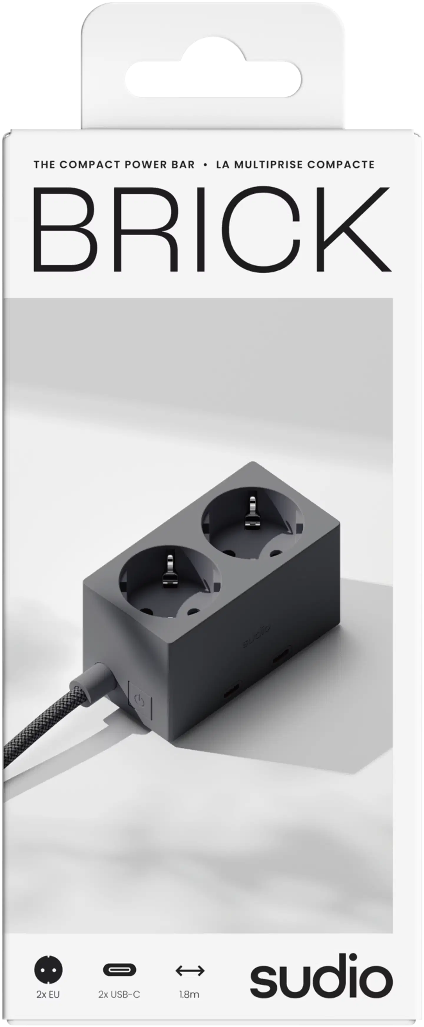 Sudio brick virta-asema, musta - 3