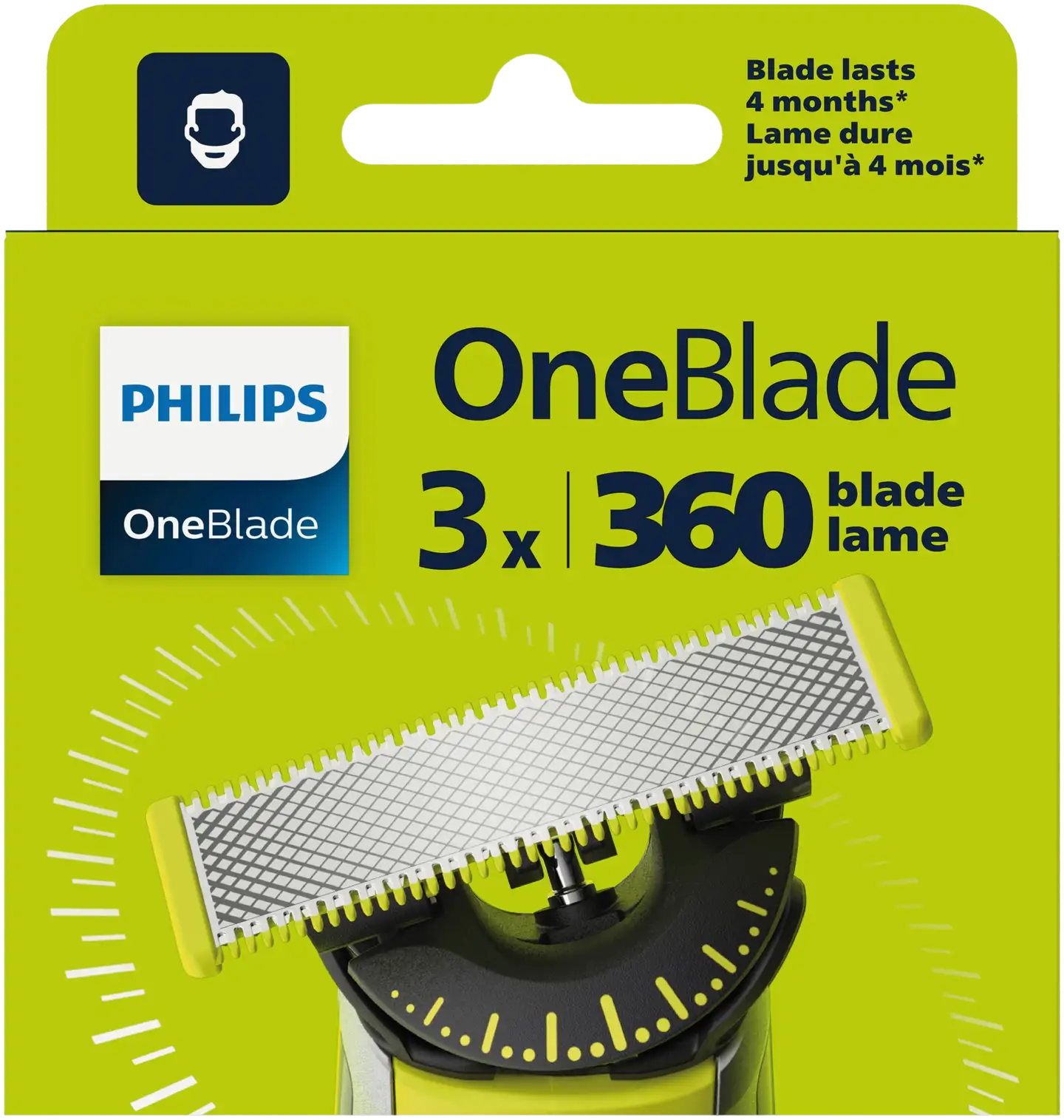 Philips Vaihtoterät OneBlade 360 3 kpl QP430/50 - 5