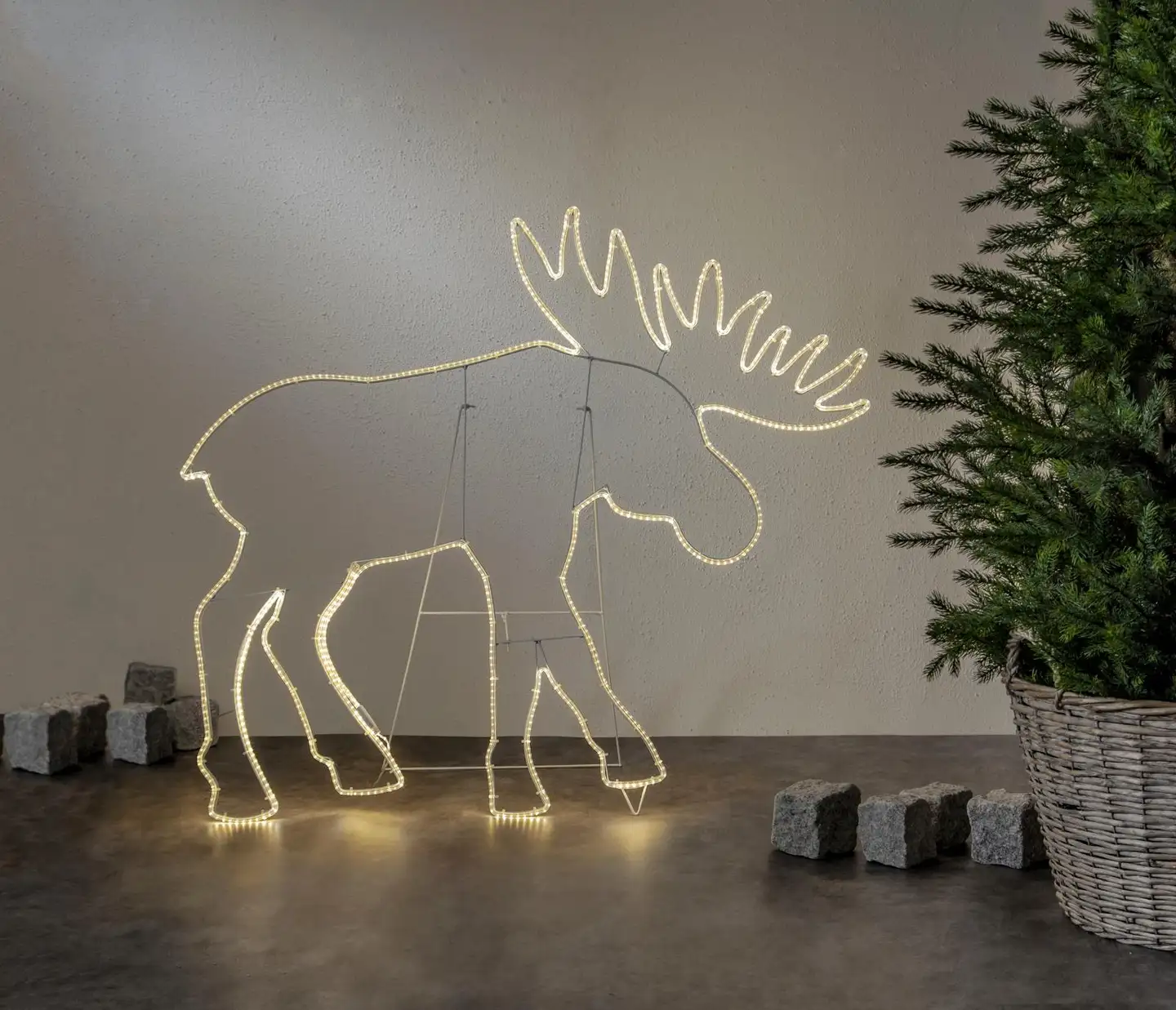 Star Trading ulkokoristevalo LED Tapesil Hirvi 23,60W 110x100x40cm 3100K valkoinen IP44 - 3