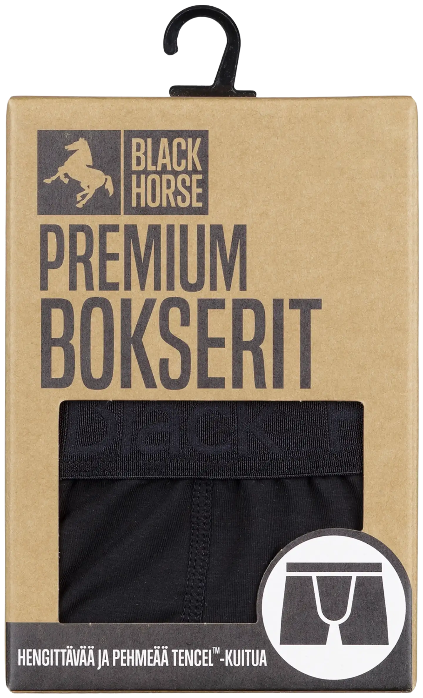 Black Horse Tencel bokserit - BLACK - 3