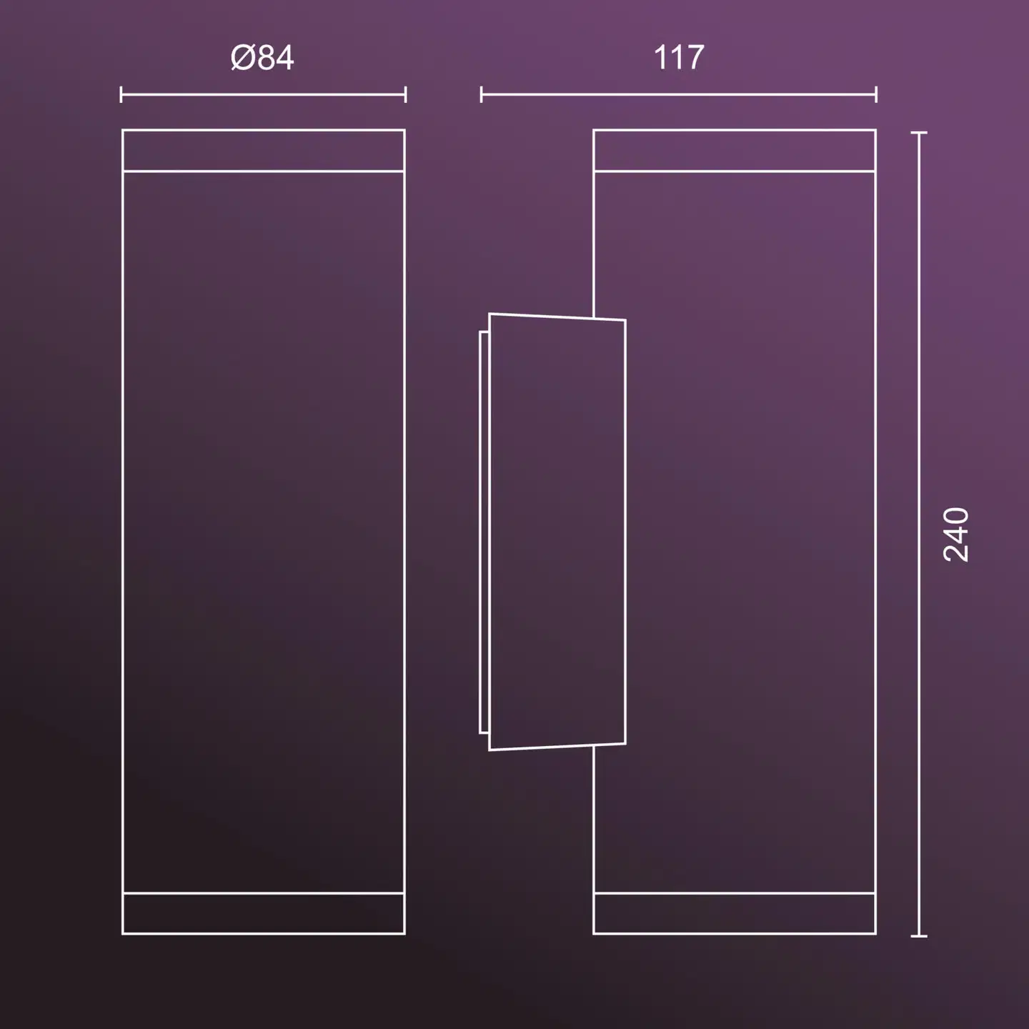 Philips Hue Appear -seinävalaisin ulkokäyttöön 16W 2000-6500K 1180LM inox - 3