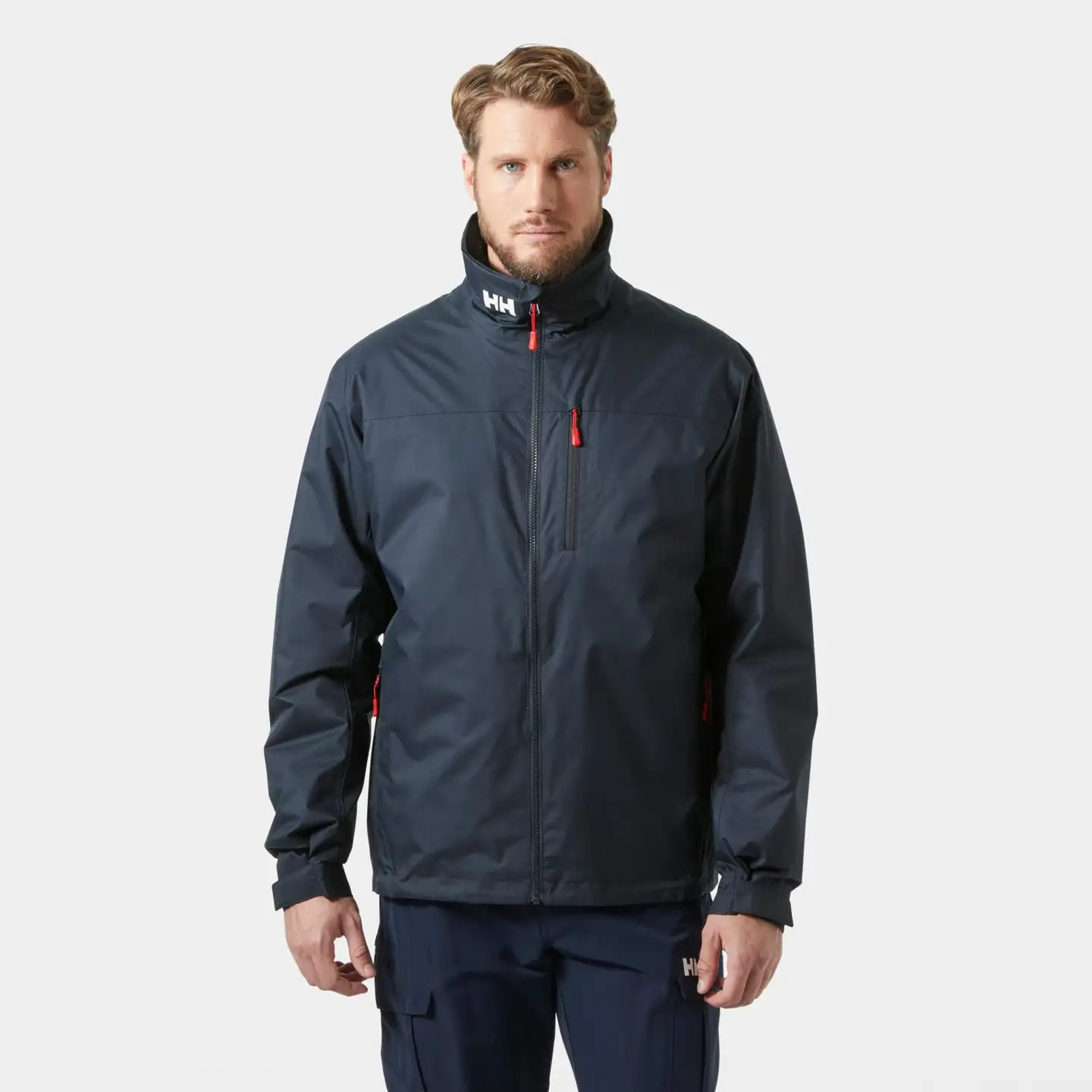 Helly Hansen miesten ulkoilutakki Crew Hooded Pile 34526 - Navy - 3