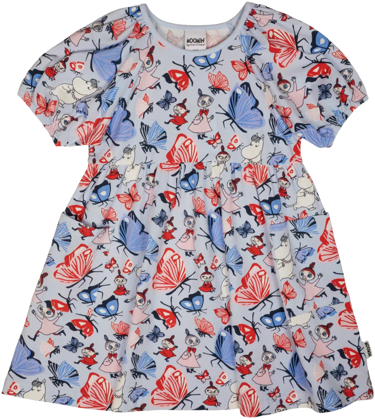 Muumi lasten mekko Perhospuisto 591899 - Vaaleansininen - 1