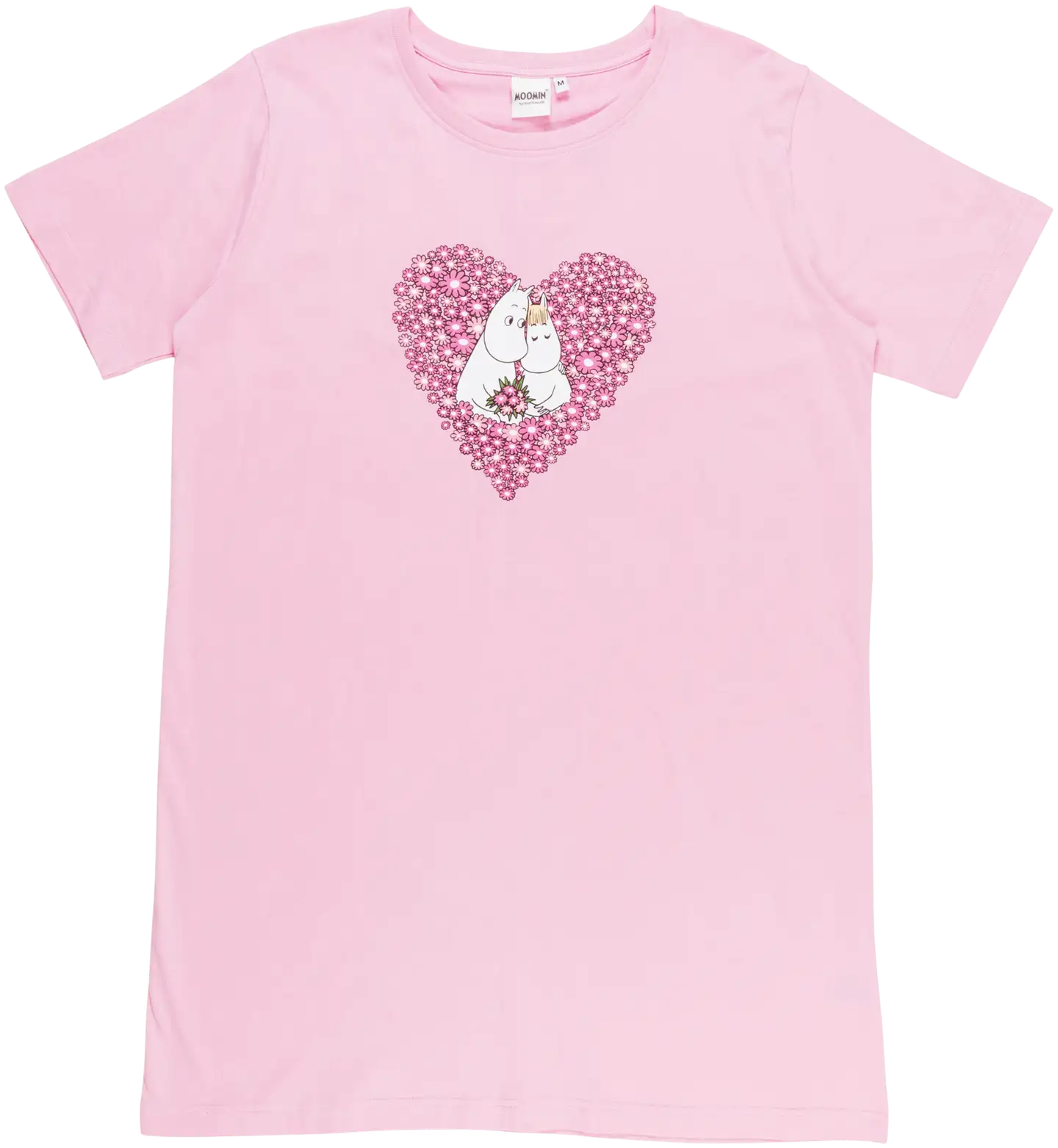 Muumi naisten yöpaita Iina Ystävät 590787 - Vaaleanpunainen - 1