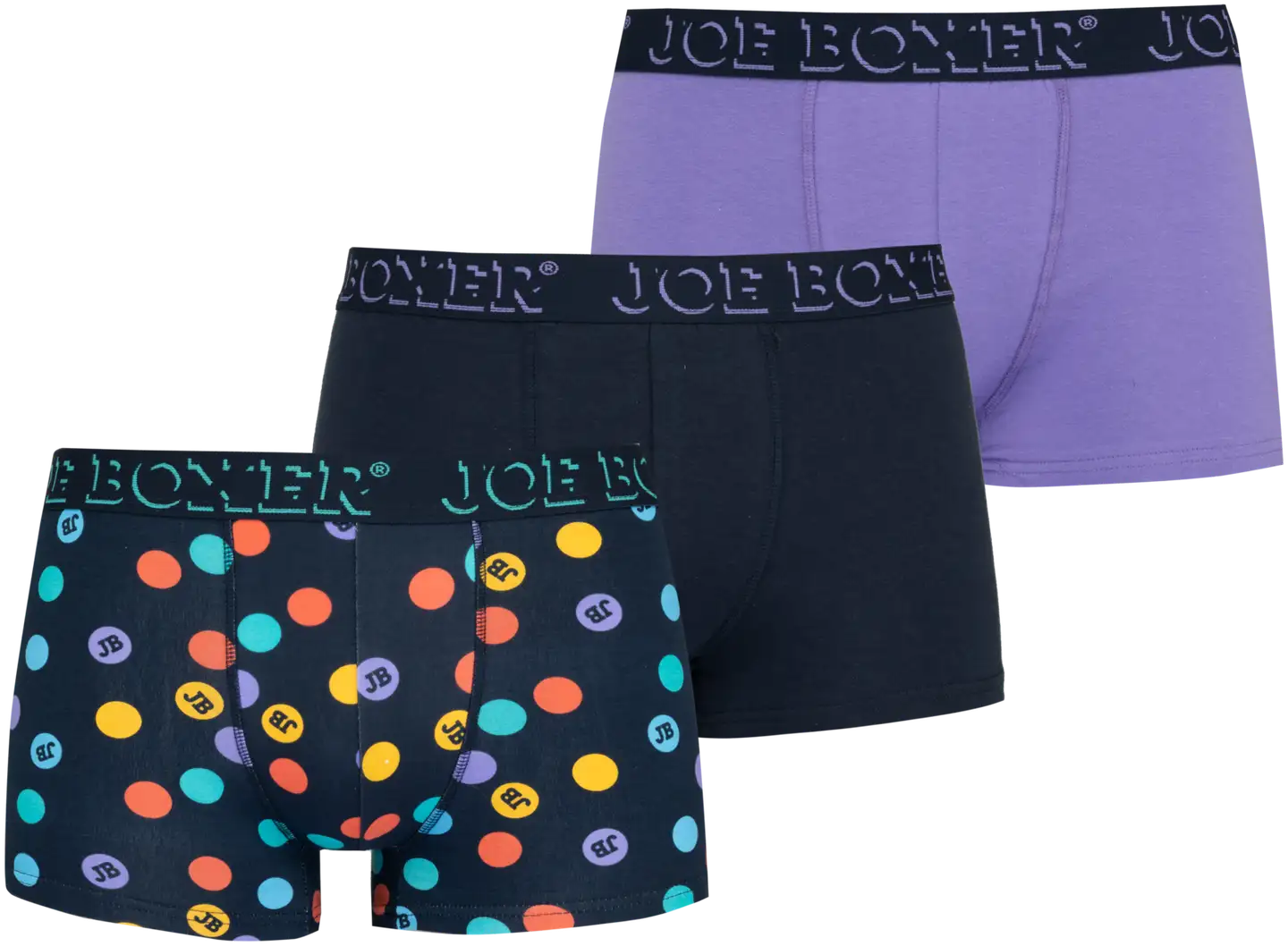 Joe Boxer miesten bokserit YM00118504 3-pack - blue / lilac - 1