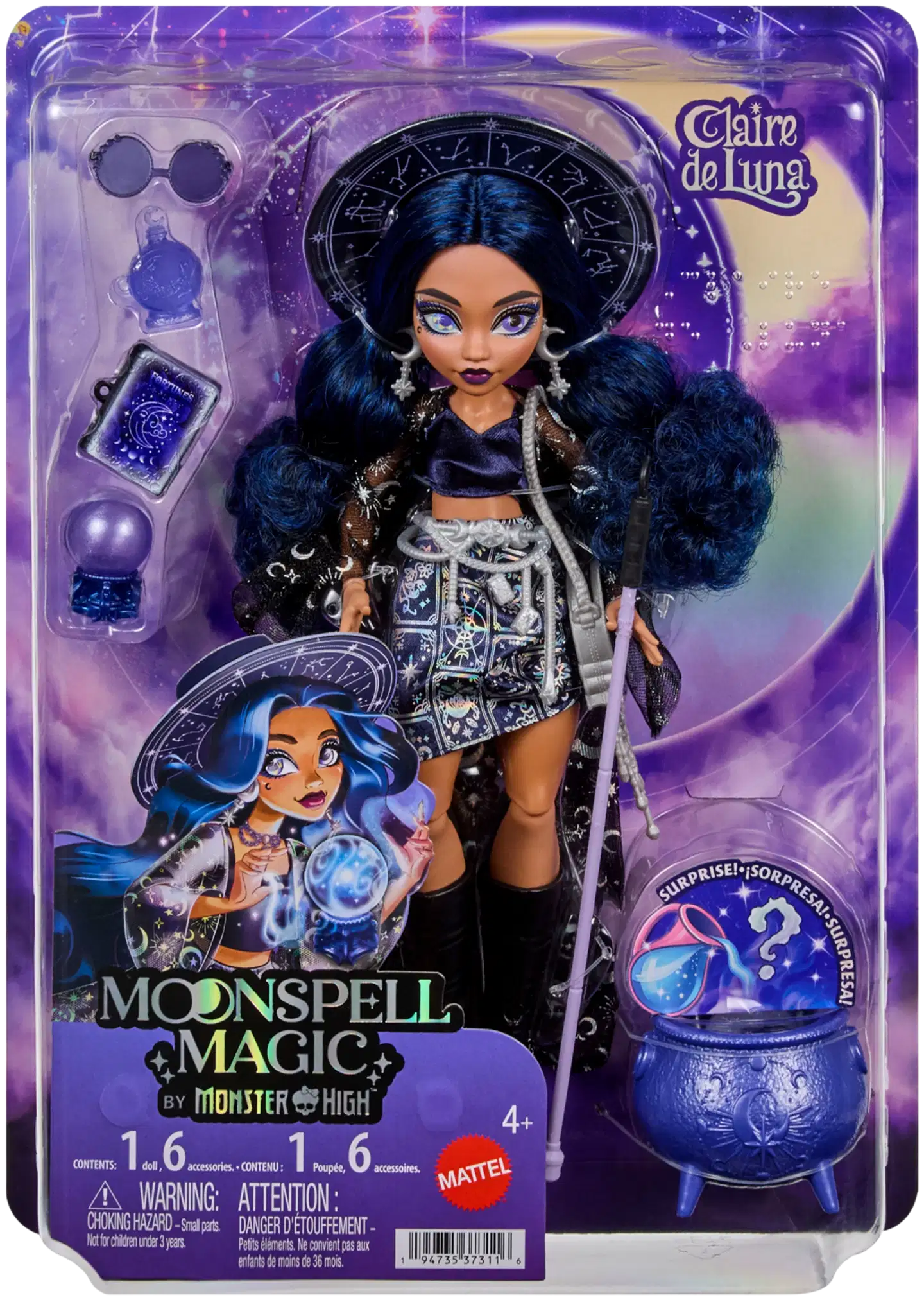 Monster High Moonspell Magic Clairvoyant -nukke - 4