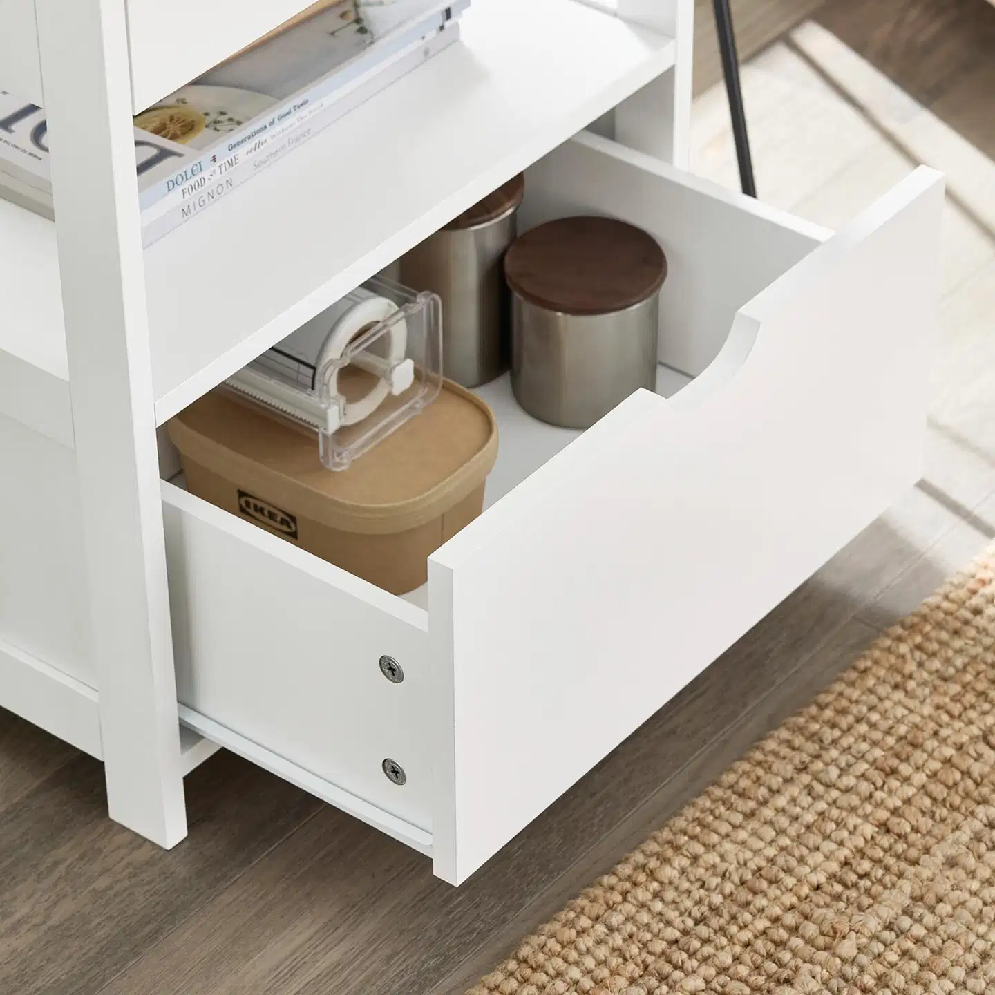 SoBuy yöpöytä valkoinen FRG258-II-W - 4
