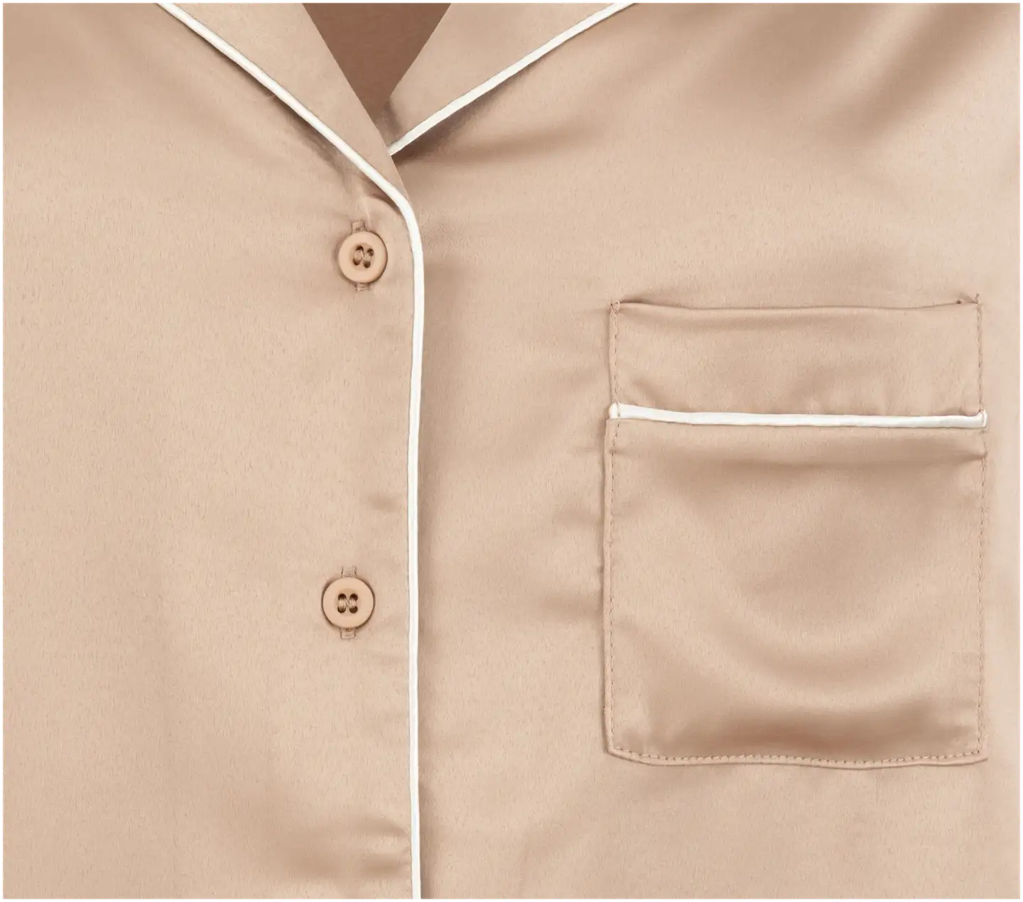 Actuelle naisten satiinipyjama 212A042625 - Warm taupe - 3