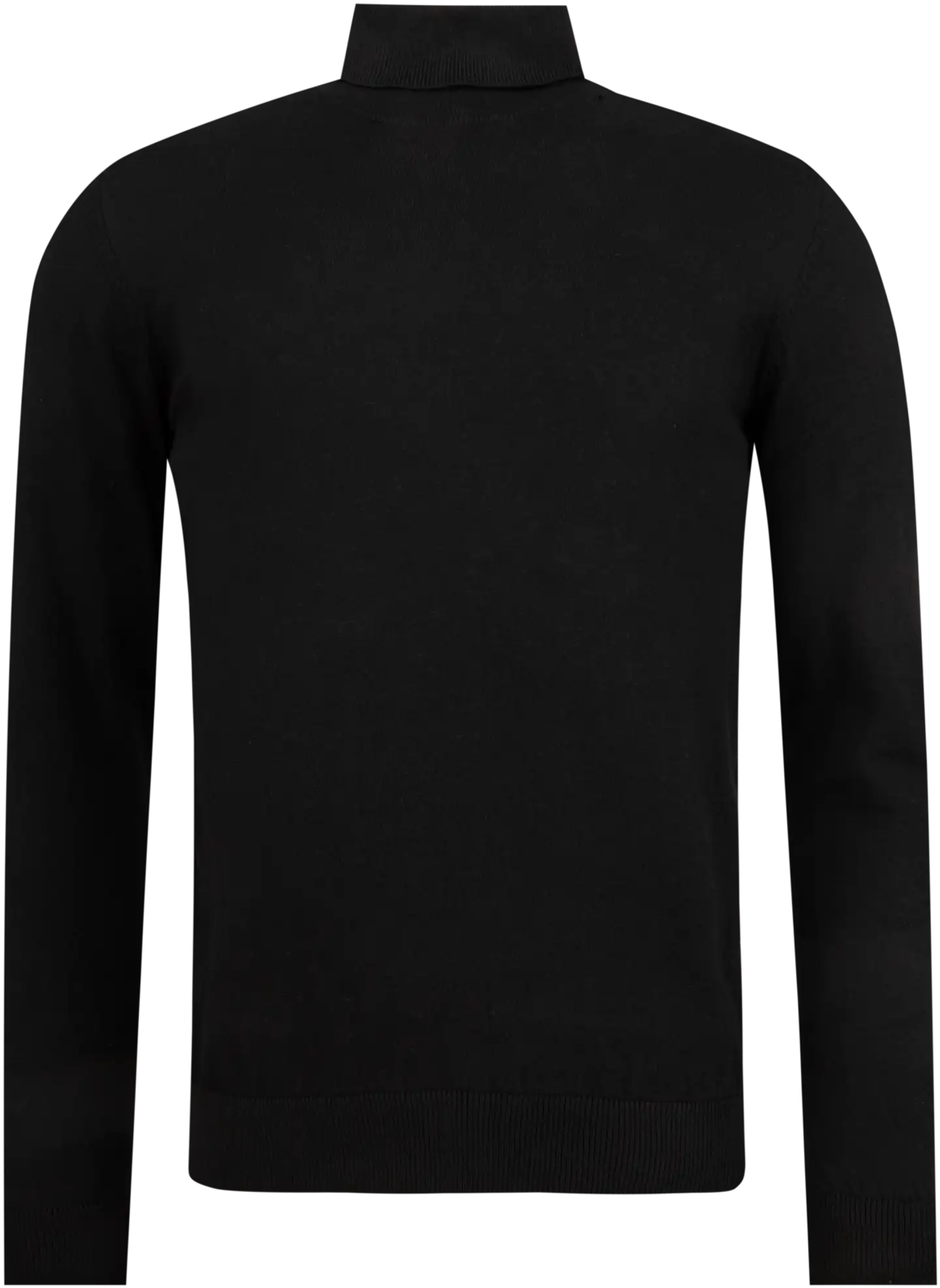 TEX miesten pooloneule puuvillaa I992457 - BLACK 1 - 1