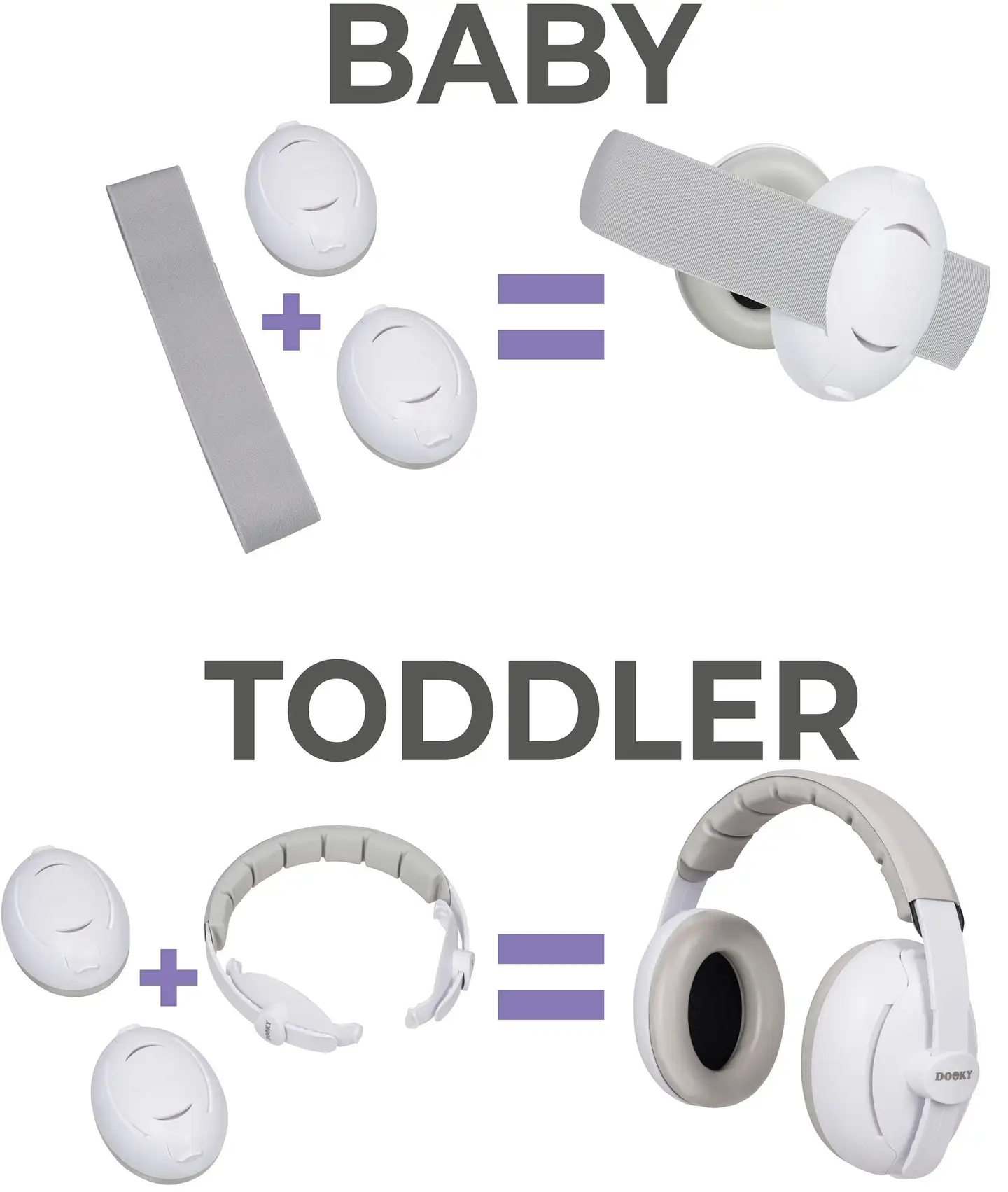 Dooky Kuulosuojaimet 2 in 1 Vauva/Juniori 0-12 V - 12