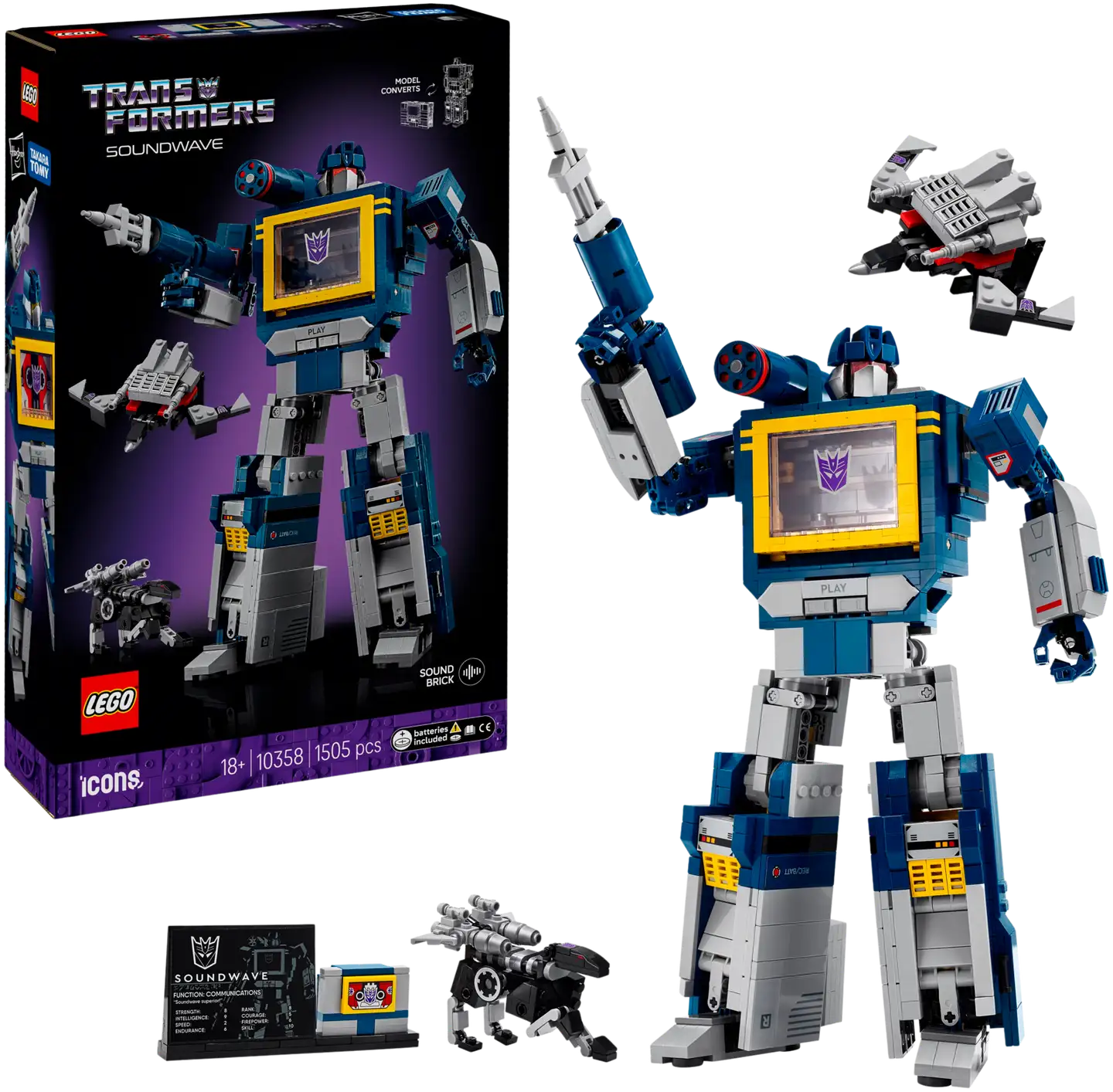LEGO® Icons 10358 Transformers: Soundwave - 1