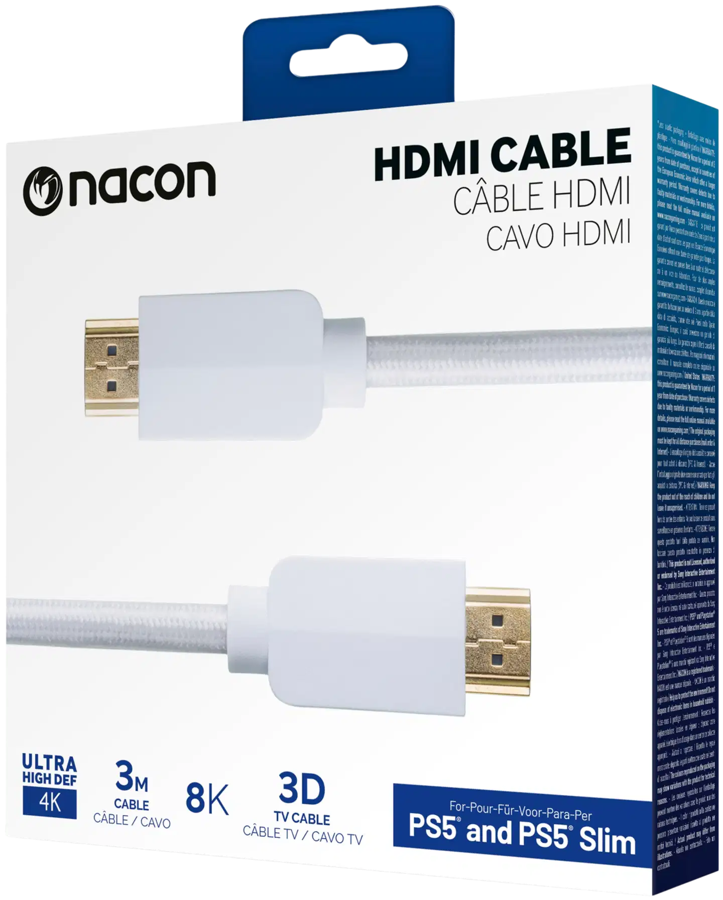 Nacon PS5 HDMI-Cable 3m White - 1