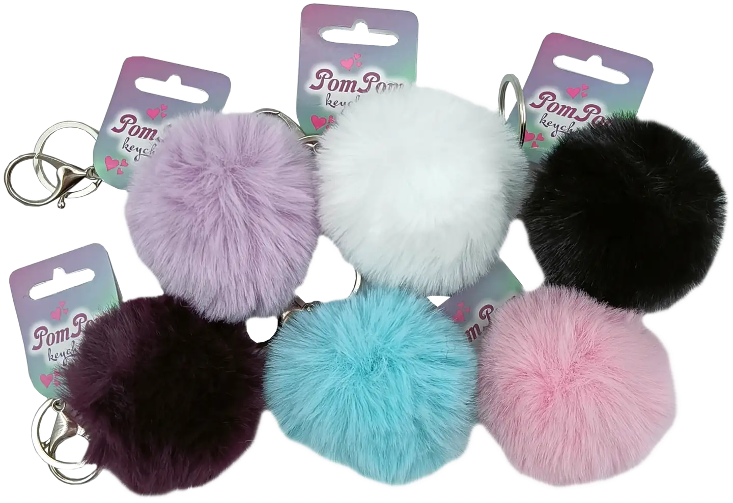 Avaimenperä Pompom, erilaisia värejä - 1