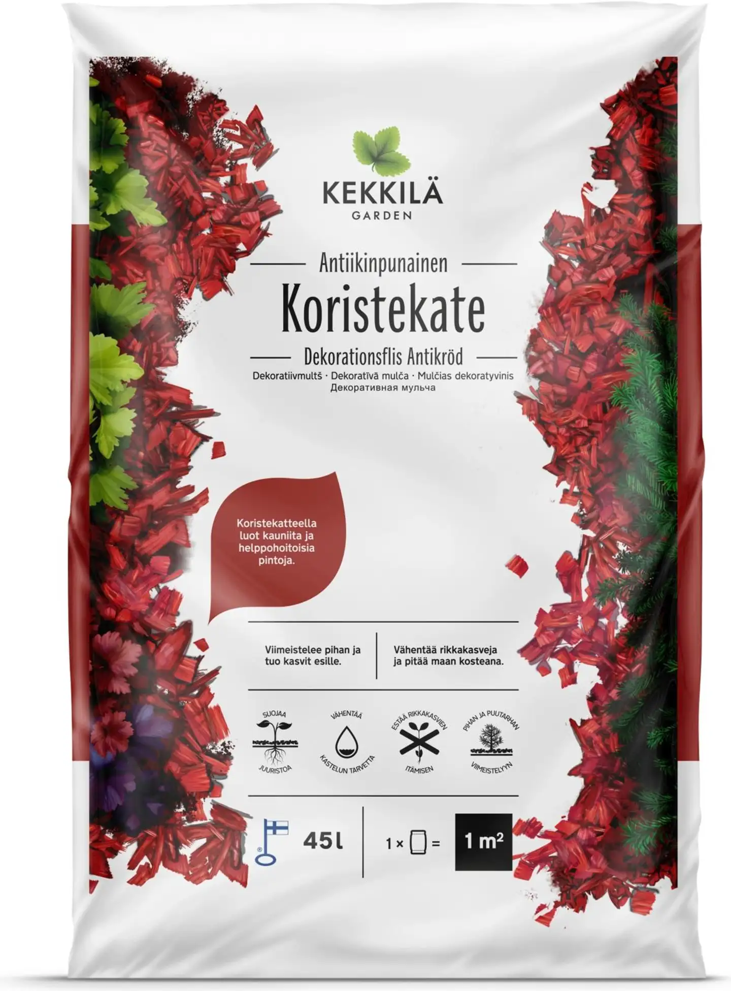 Kekkilä Koristekate, antiikinpunainen, 45 L