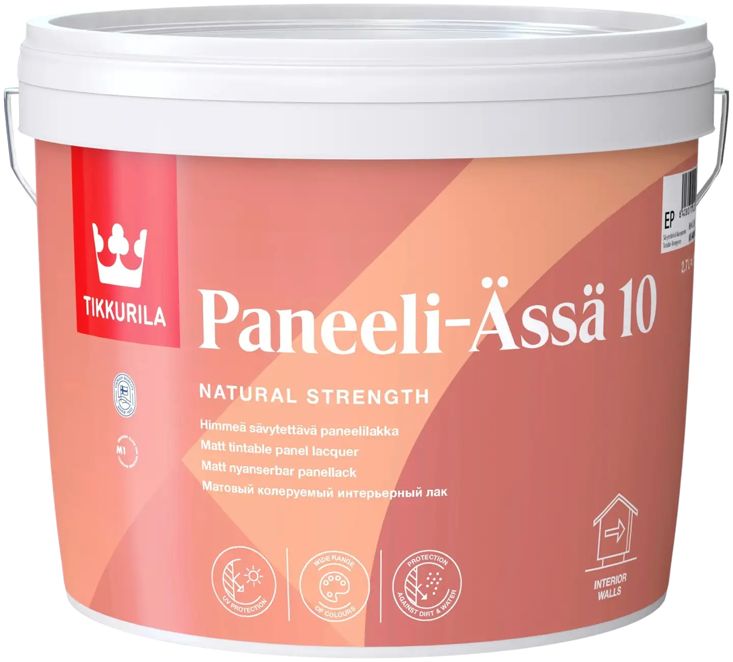 Tikkurila paneelilakka Paneeli-Ässä 10 2,7 l EP sävytettävissä himmeä