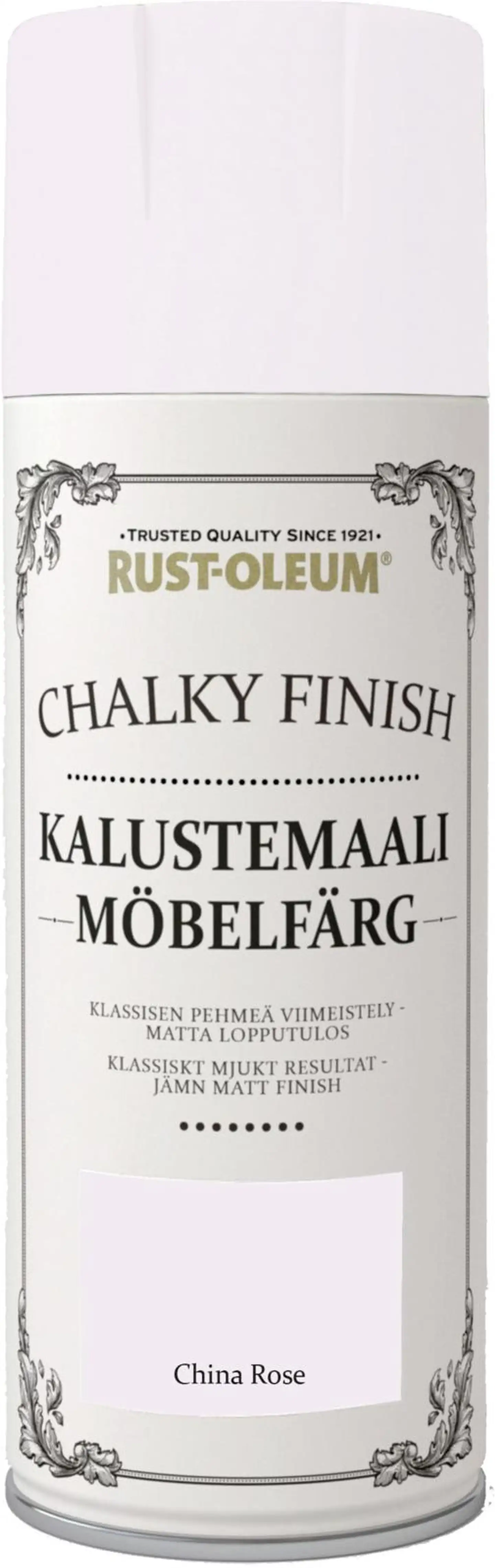 Rust-Oleum Chalky Finish 400ml kalustemaali spray vaaleanpunainen - 1