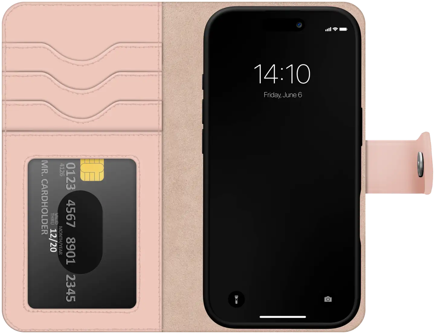 Ideal Of Sweden Magnet Wallet+ suojakotelo iPhone 16 pinkki - 4