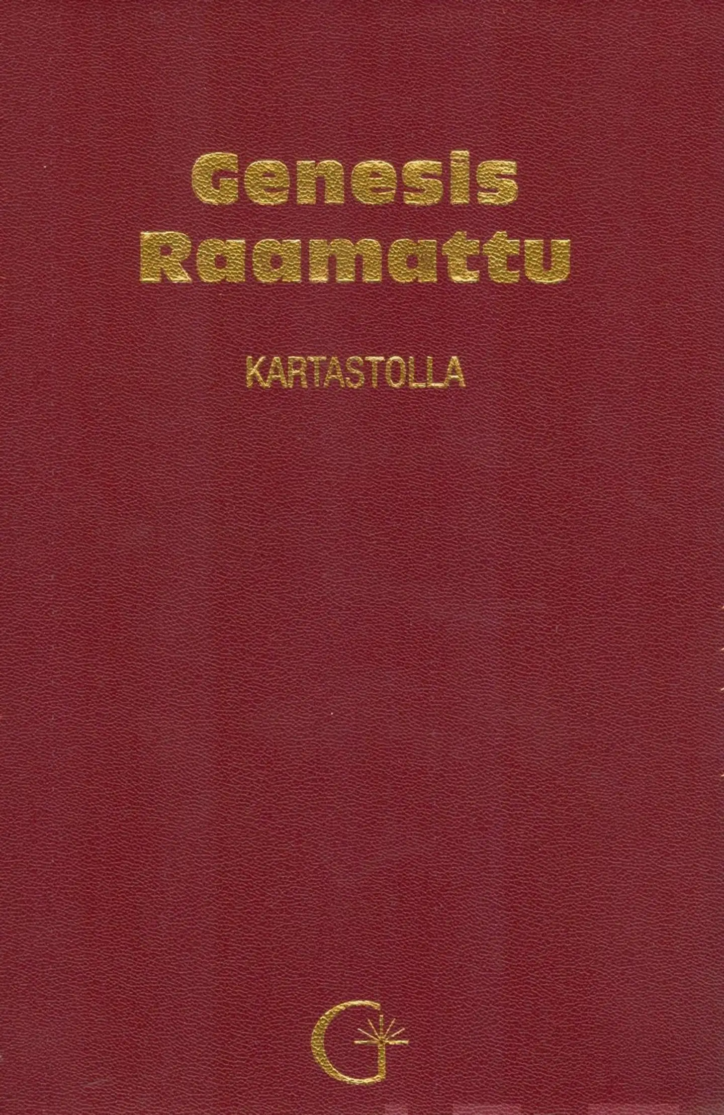 Genesis Raamattu Kartastolla (punainen, keinonahkakantinen)