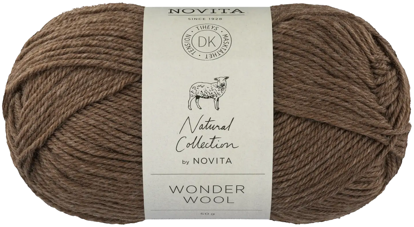 Novita lanka Wonder Wool DK 50 g metsäsieni 068 - 1