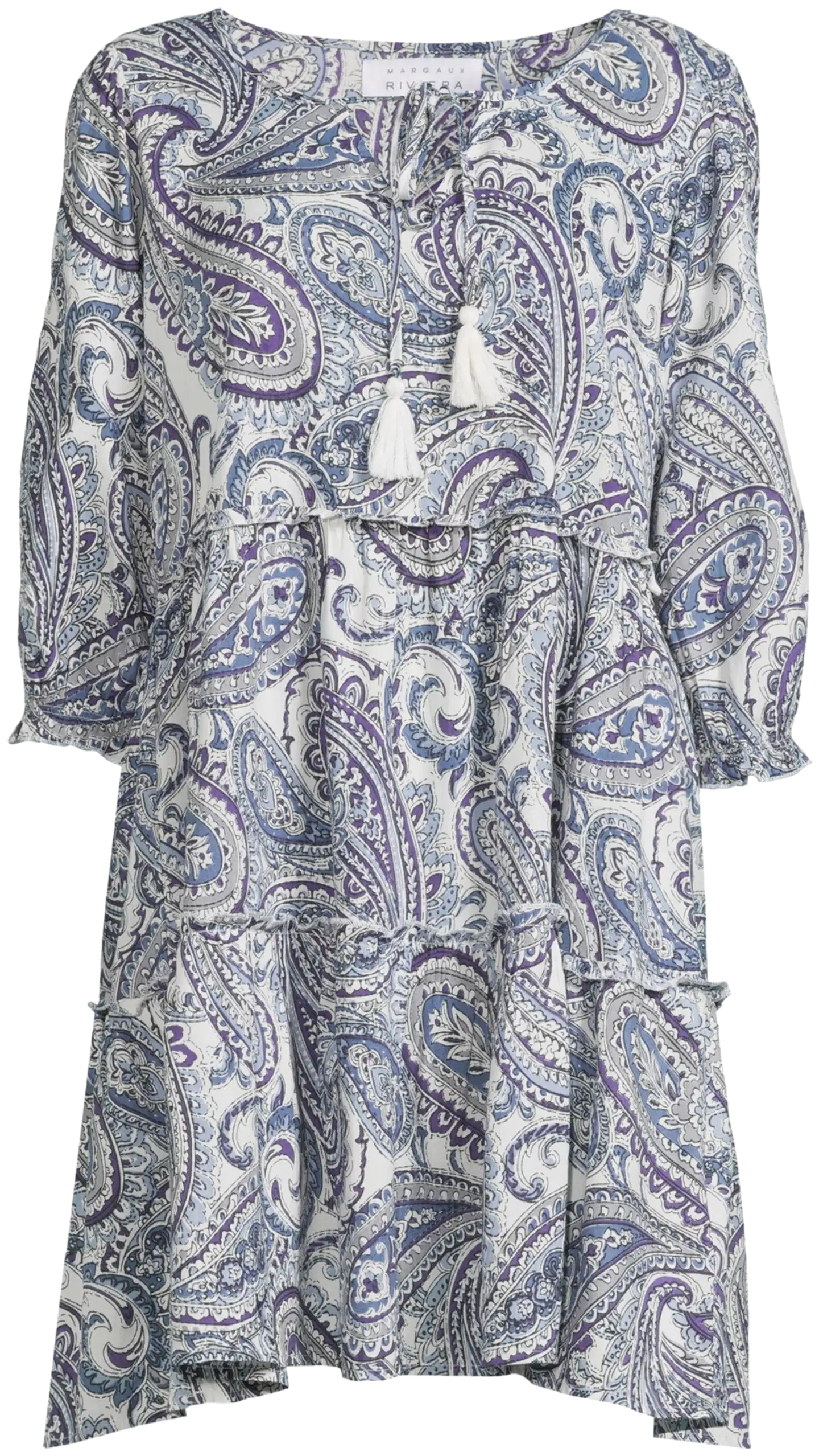 Margaux Riviera naisten mekko MR-177 - BLUE AOP - 2
