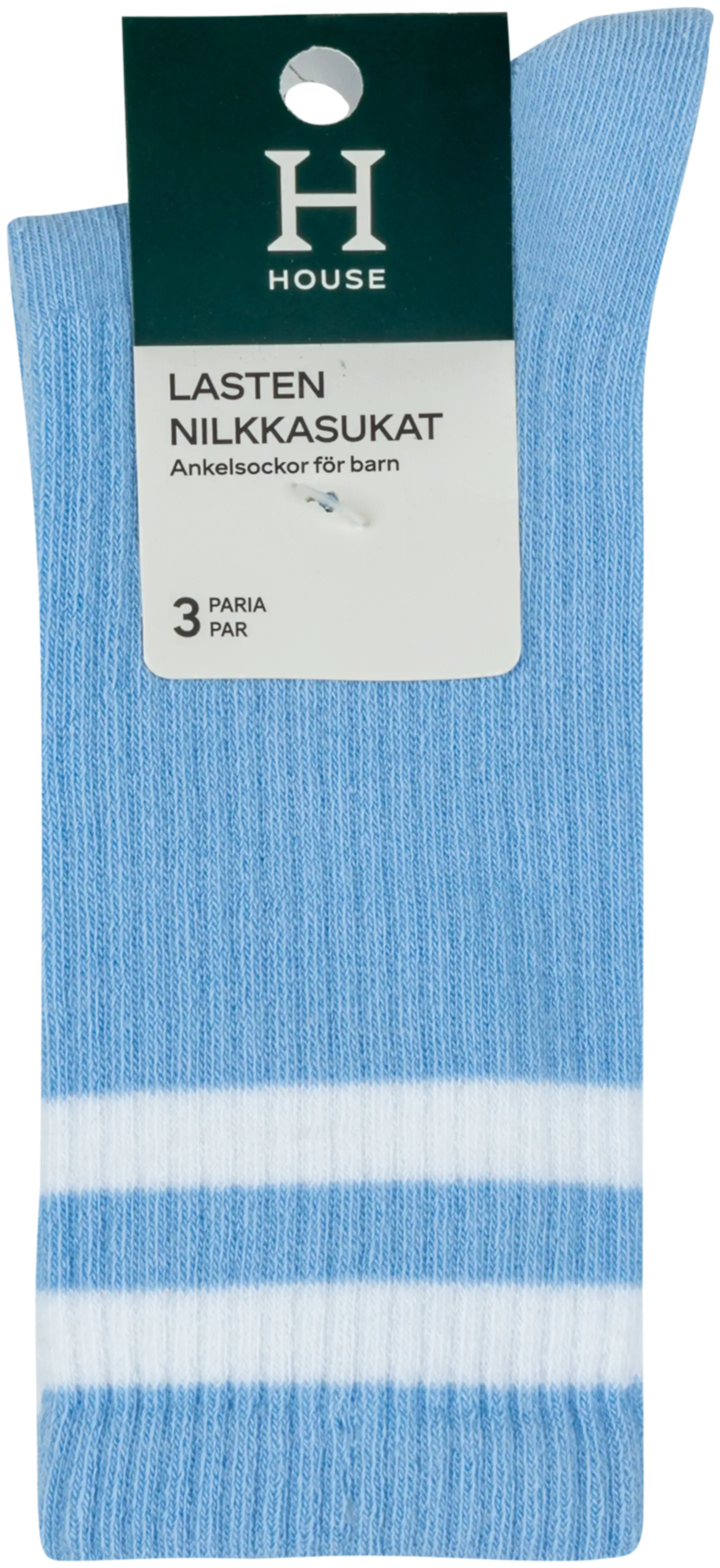 House lasten tennissukat 234H250326 3-pack - Light Blue - 2