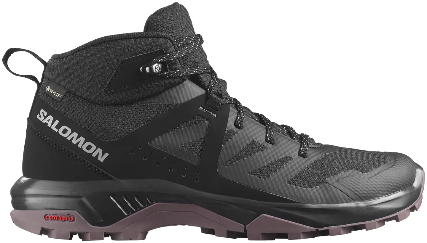 Salomon EXEO MID GTX naisten ulkoilujalkine - Black/Black/Moonscape