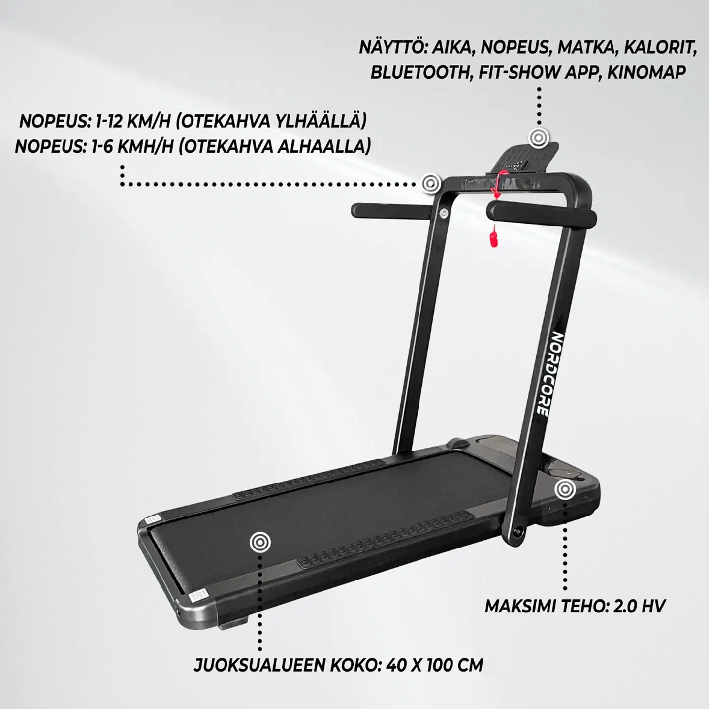 Nordcore Kävely-Juoksumatto 2200 - 8