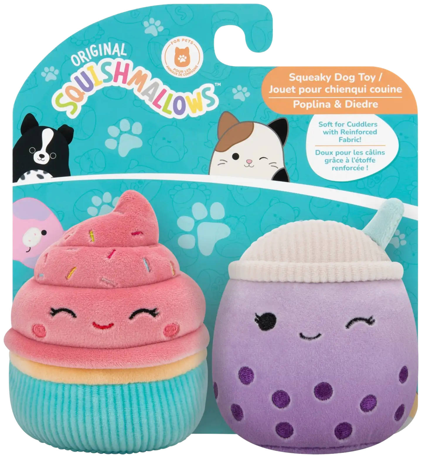 Squishmallows pehmolelu Squeaky tuplapakkaus 9 cm, erilaisia - 9