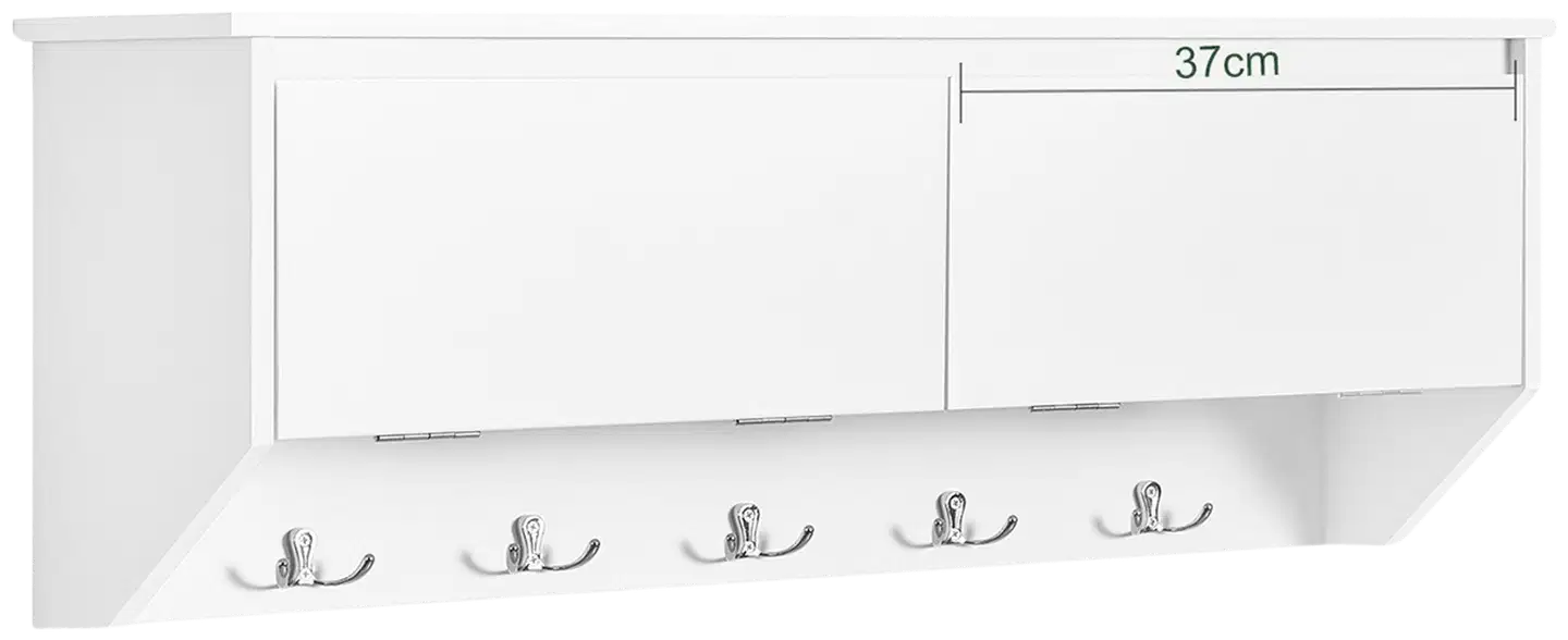 SoBuy seinänaulakko valkoinen FHK24-W - 3