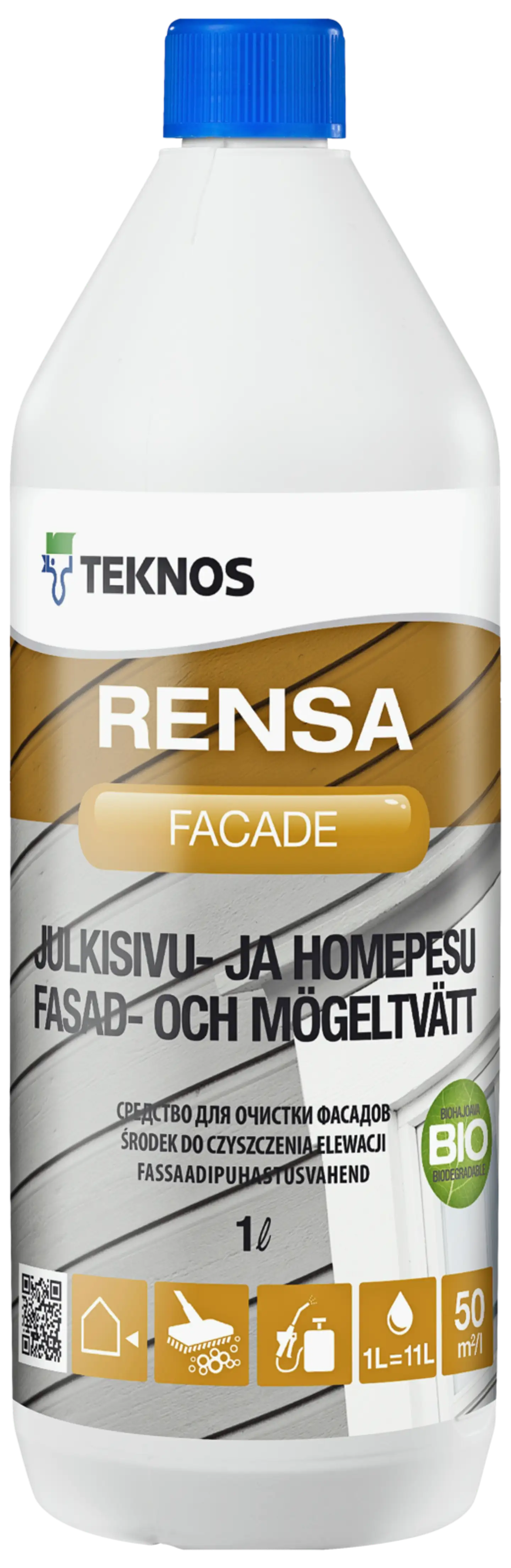 Teknos julkisivupesu Rensa Facade 1 l