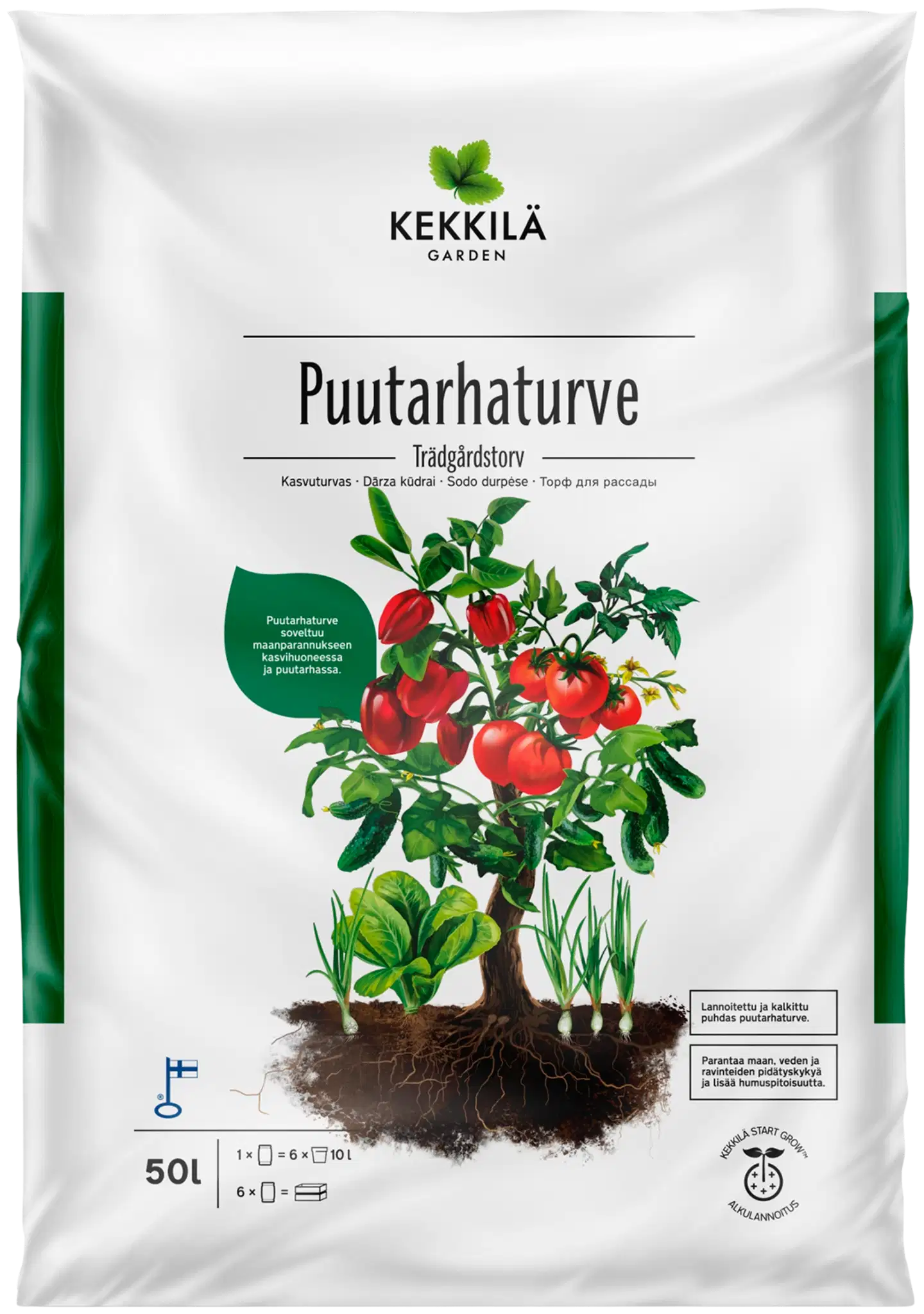 Kekkilä Puutarhaturve 50 l, lava 60 säkkiä - 2