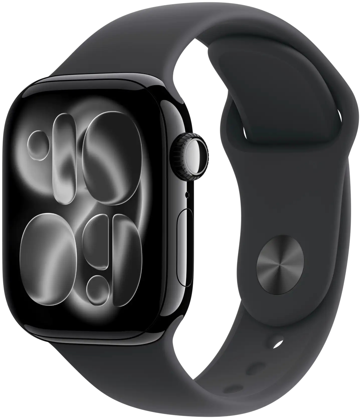 Apple Watch Series 11 GPS 42mm musta alumiinikotelo, musta sport ranneke - M/L - MEQU4QN/A - 2