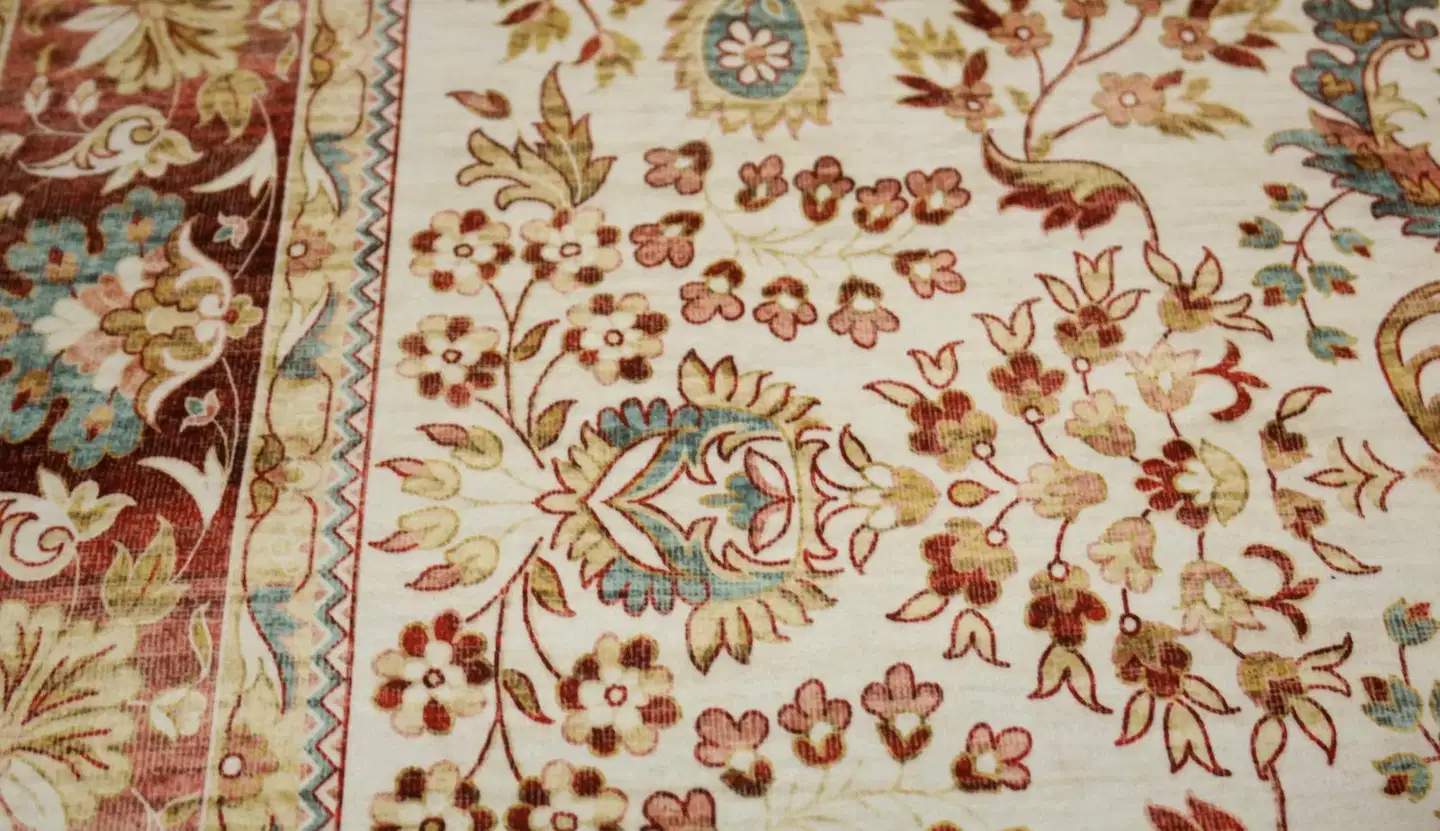 Jysmä matto Rustic Ø 100 punainen - 2