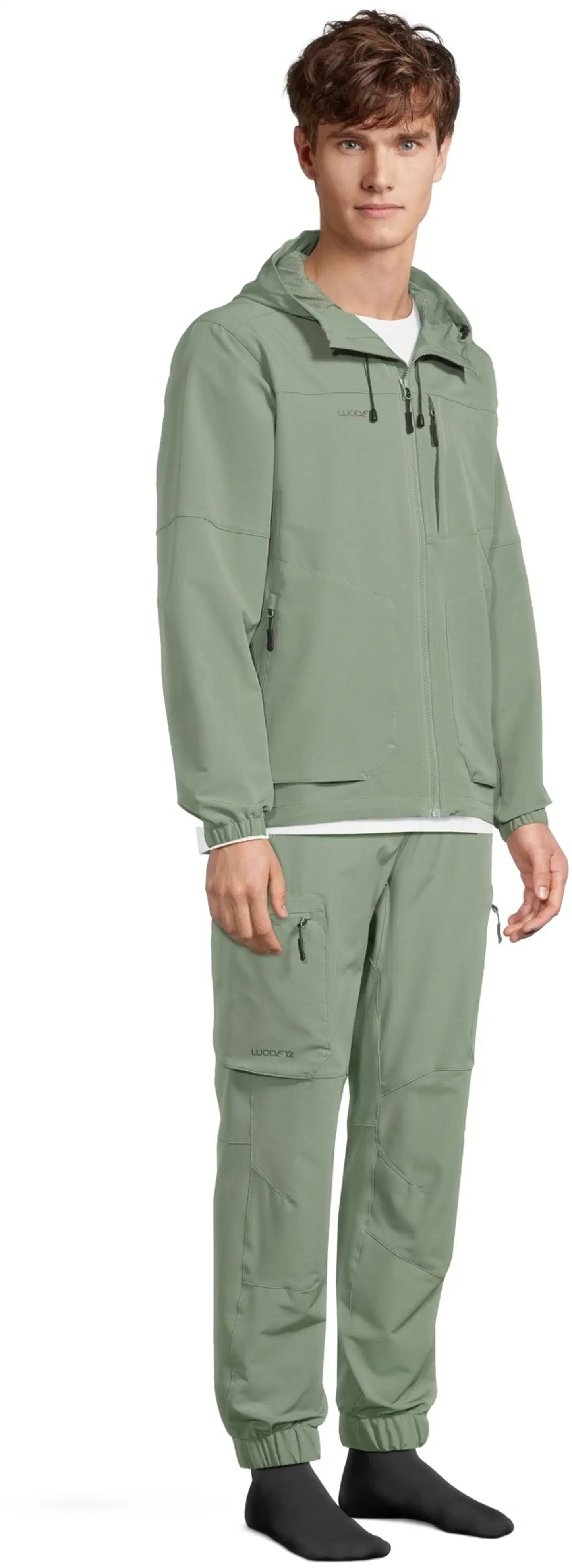 Luode12 miesten retkeilytakki loose-fit 204L112667 - Oil Green - 4