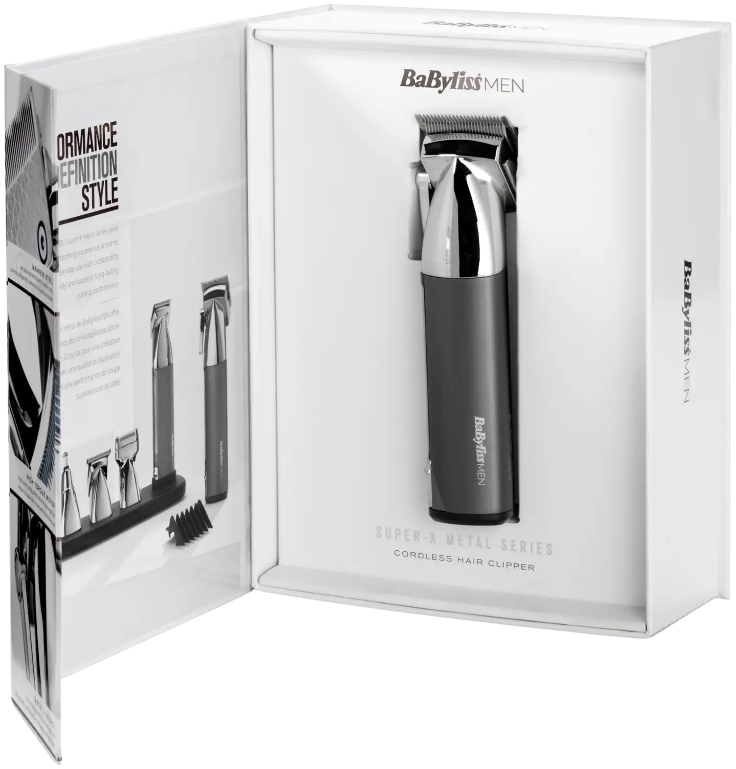 BaByliss hiustenleikkuukone Super X Metal Chrome - 12