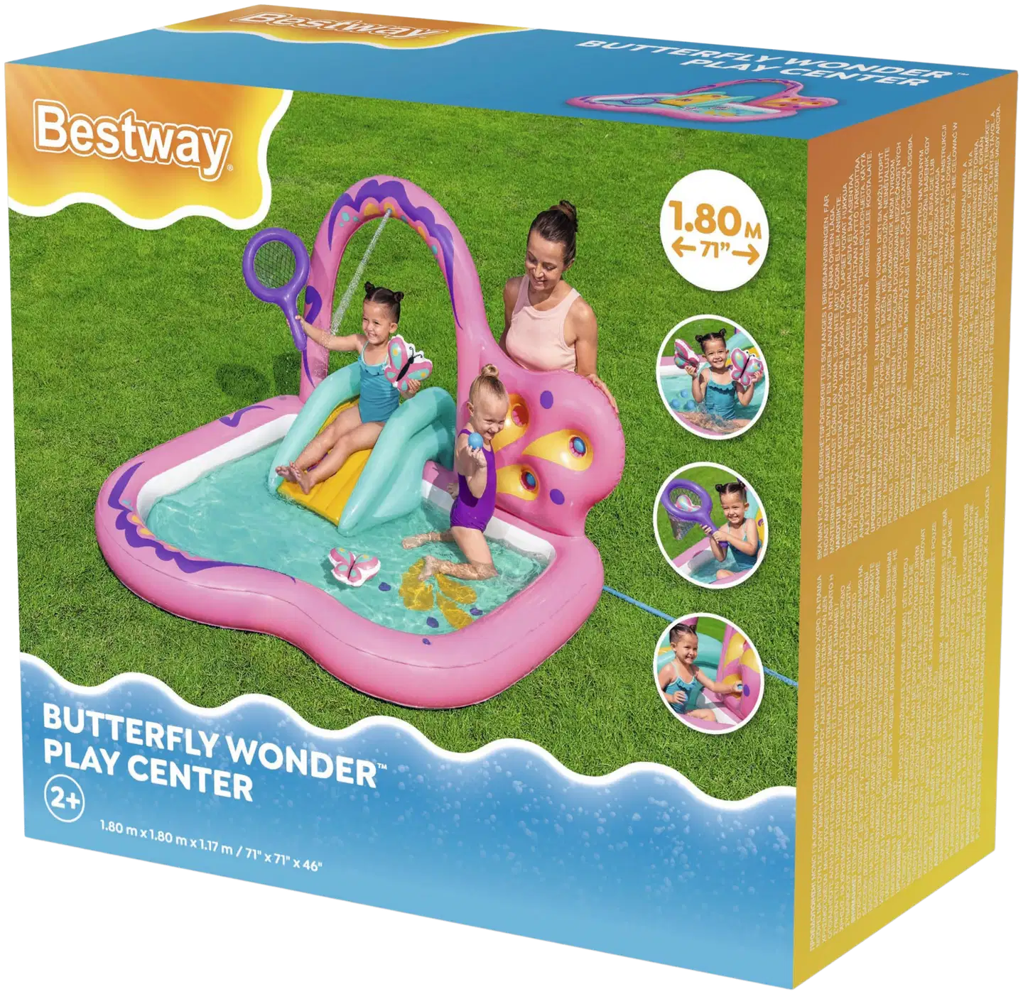 Bestway Butterfly Wonder leikkikeskus 1.80m x 1.80m x 1.17m - 2
