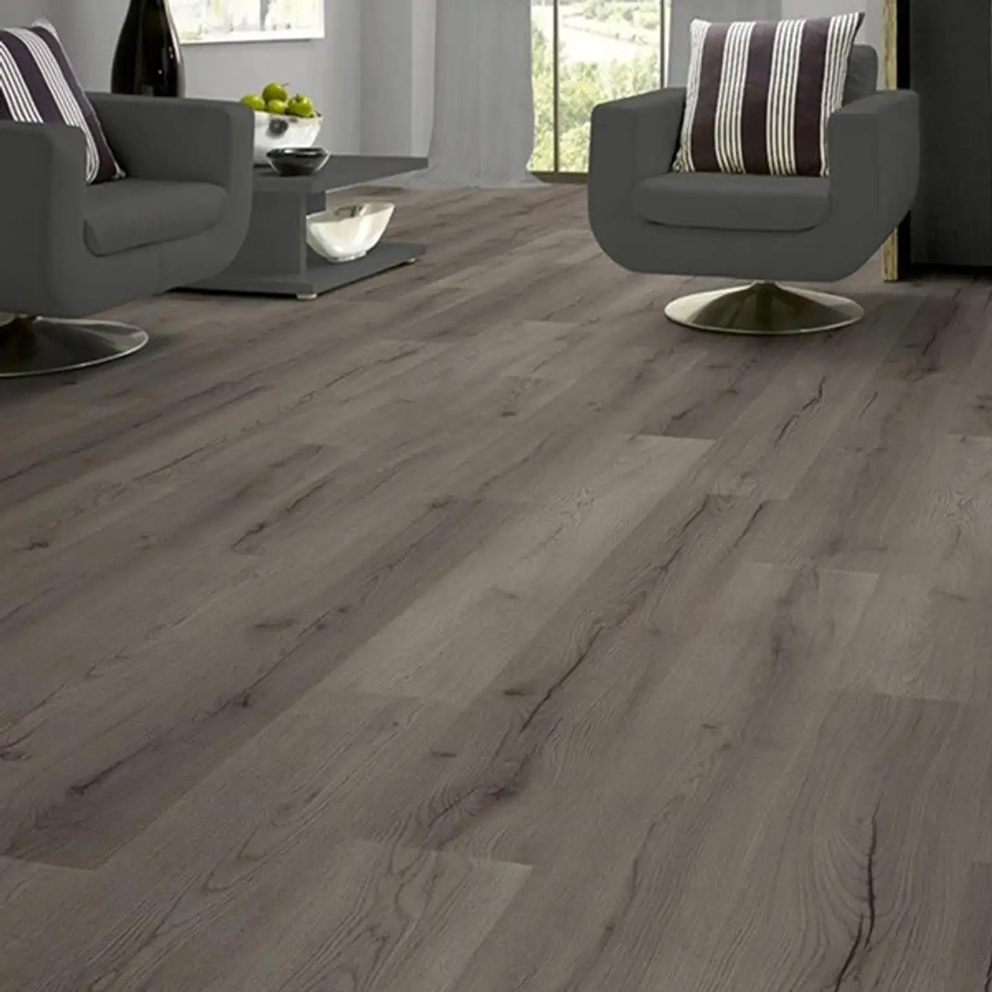 Indoor laminaatti KL32 Tammi Kelonharmaa lankku - 2