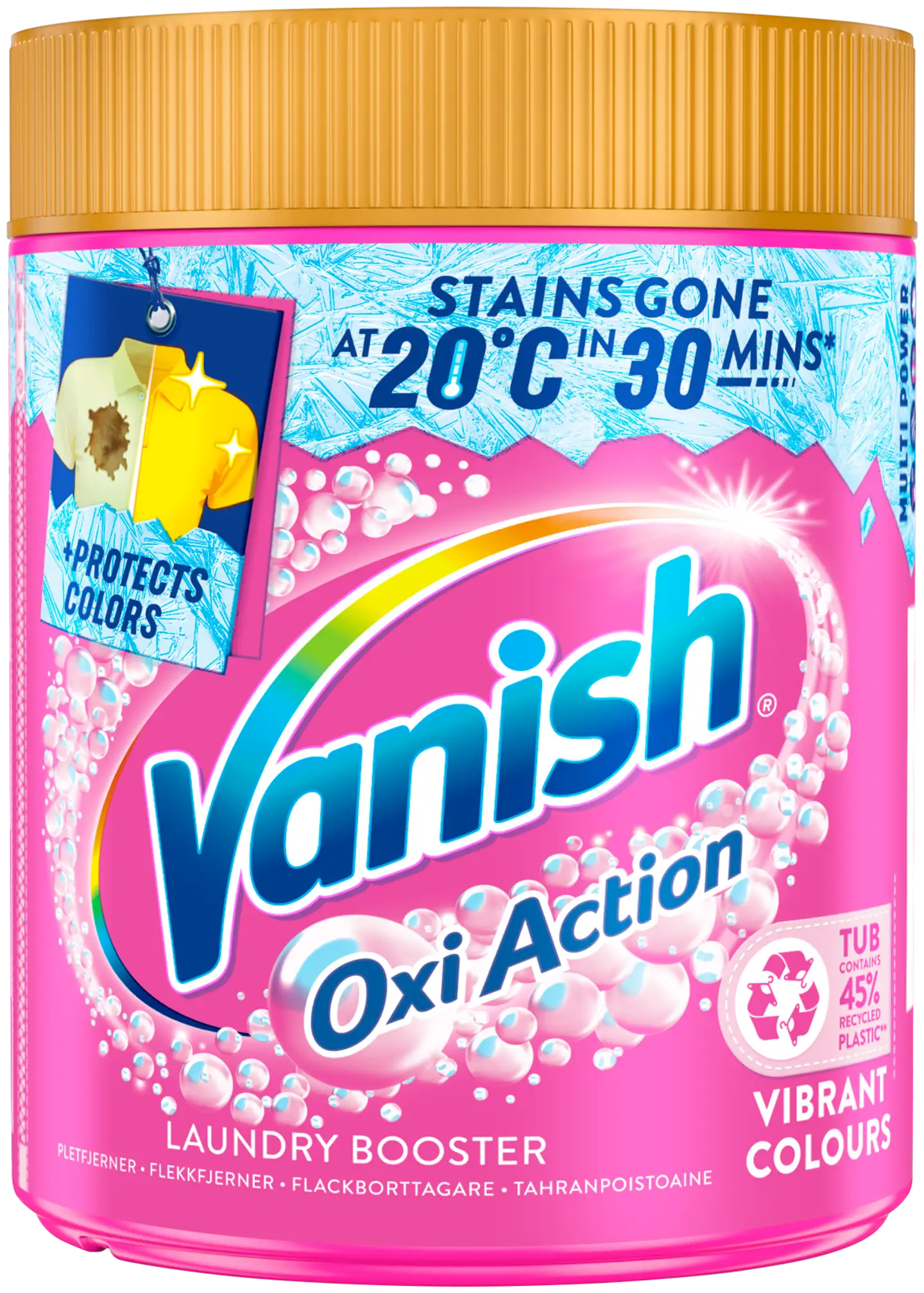 Vanish Pink pyykinpesutehoste ja tahranpoistojauhe 470g