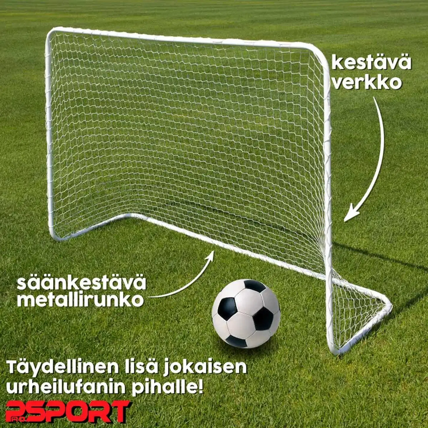 2 x ProSport jalkapallomaali basic 183 x 122 cm - 2