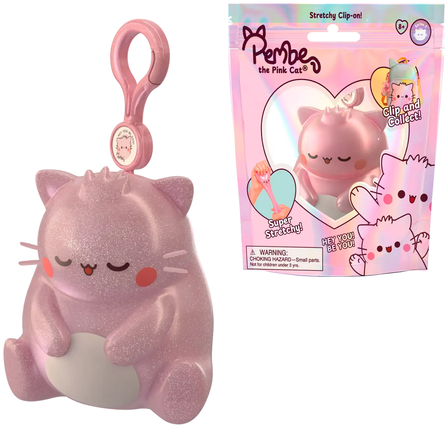Pempe Squishy 9 cm klipsulla - 1