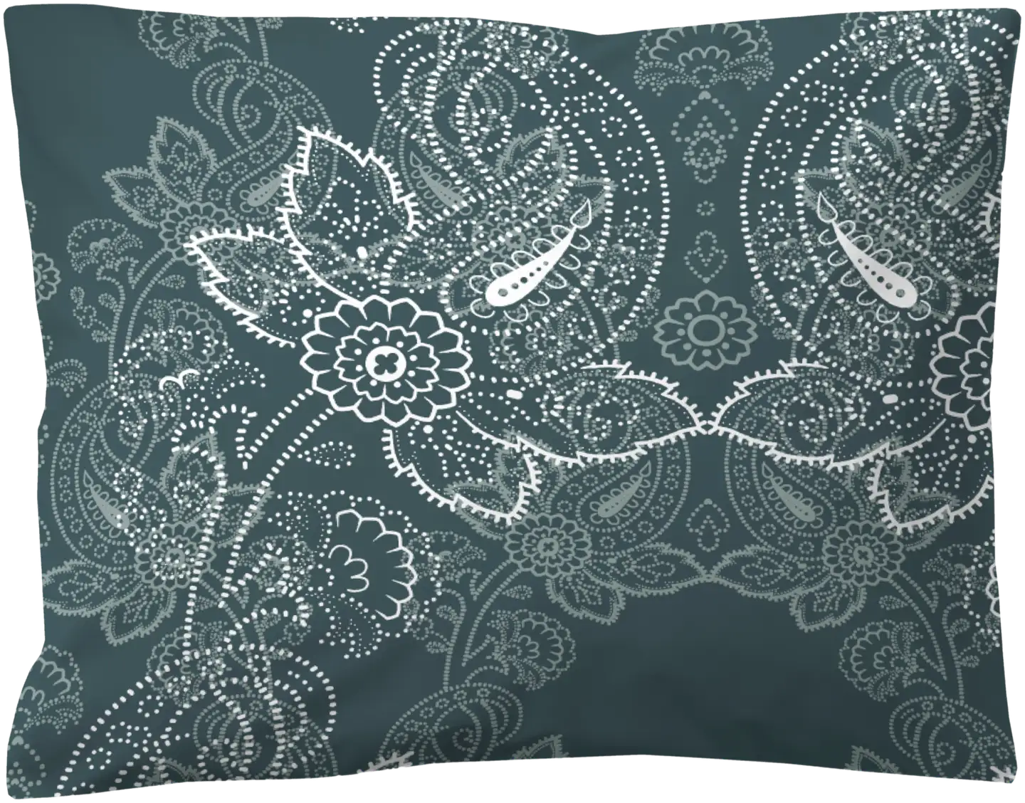 Finlayson satiini-tencel tyynyliina Viktoria 50X60 petrooli - 1