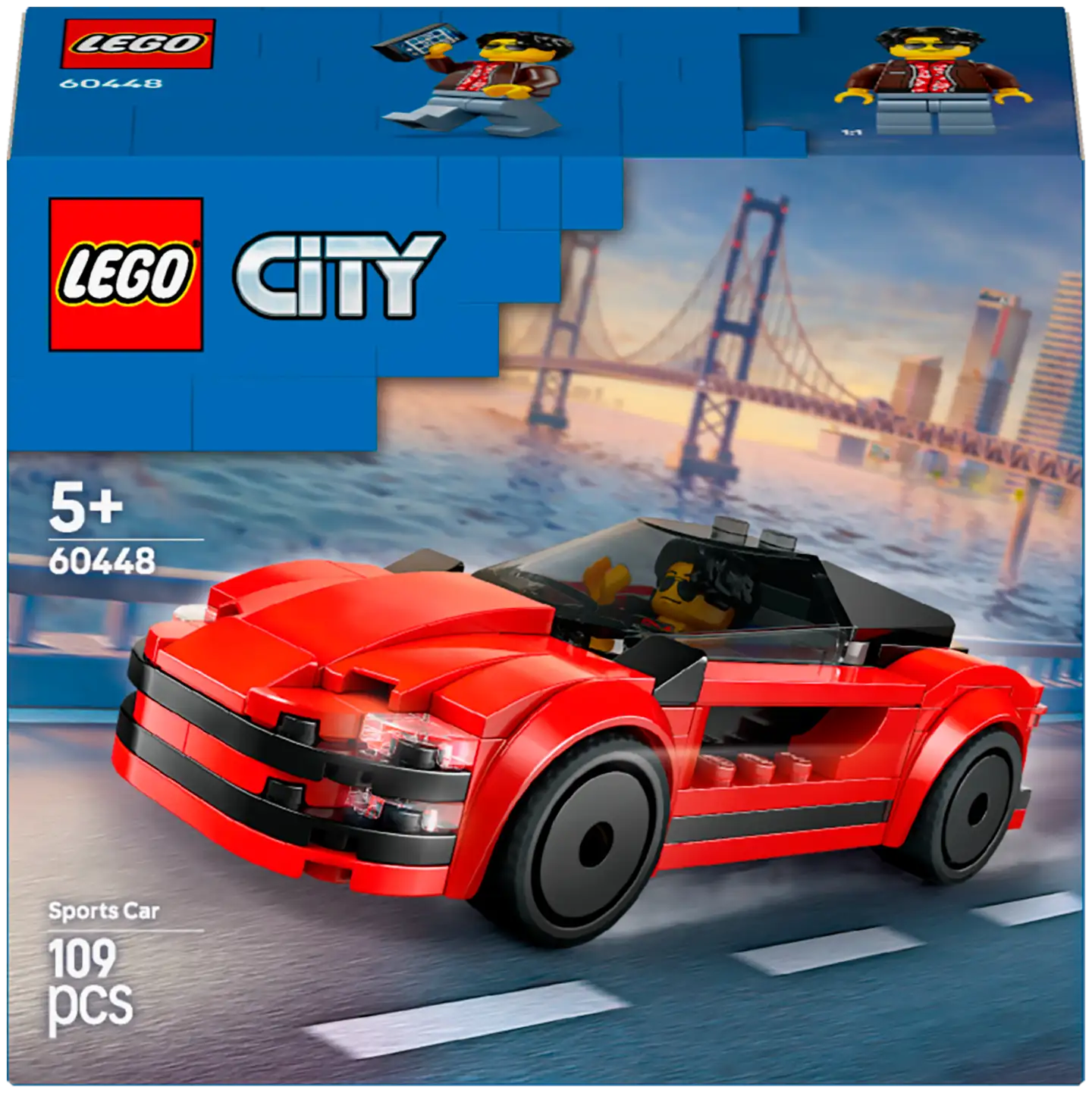 LEGO® City Great Vehicles 60448 Punainen urheiluauto - 2