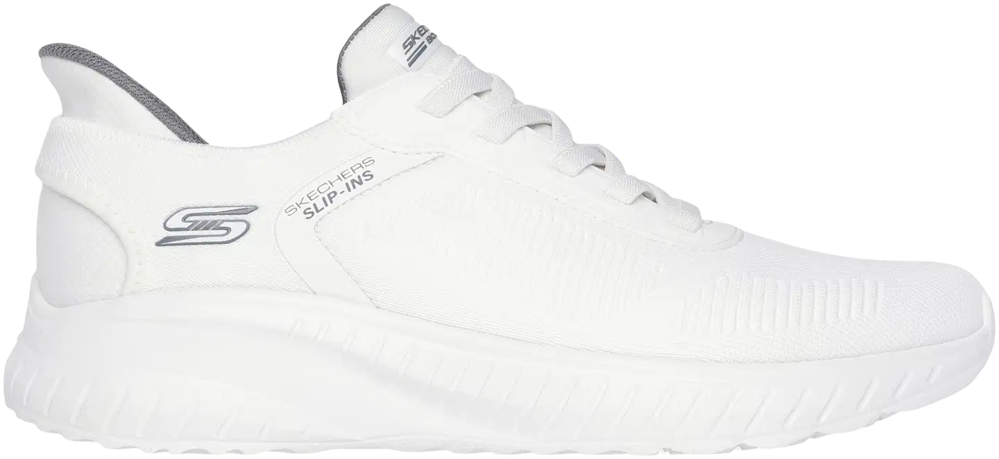 Skechers miesten Slip-Ins loafer Bobs Sport Squad Chaos Solid Step White - WHITE - 3